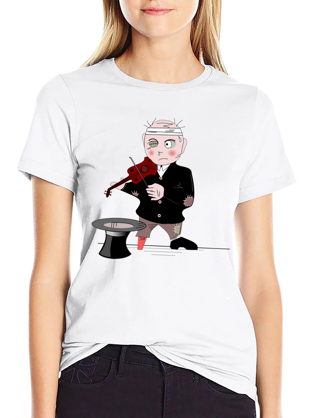Cartoon Musician T-Shirt