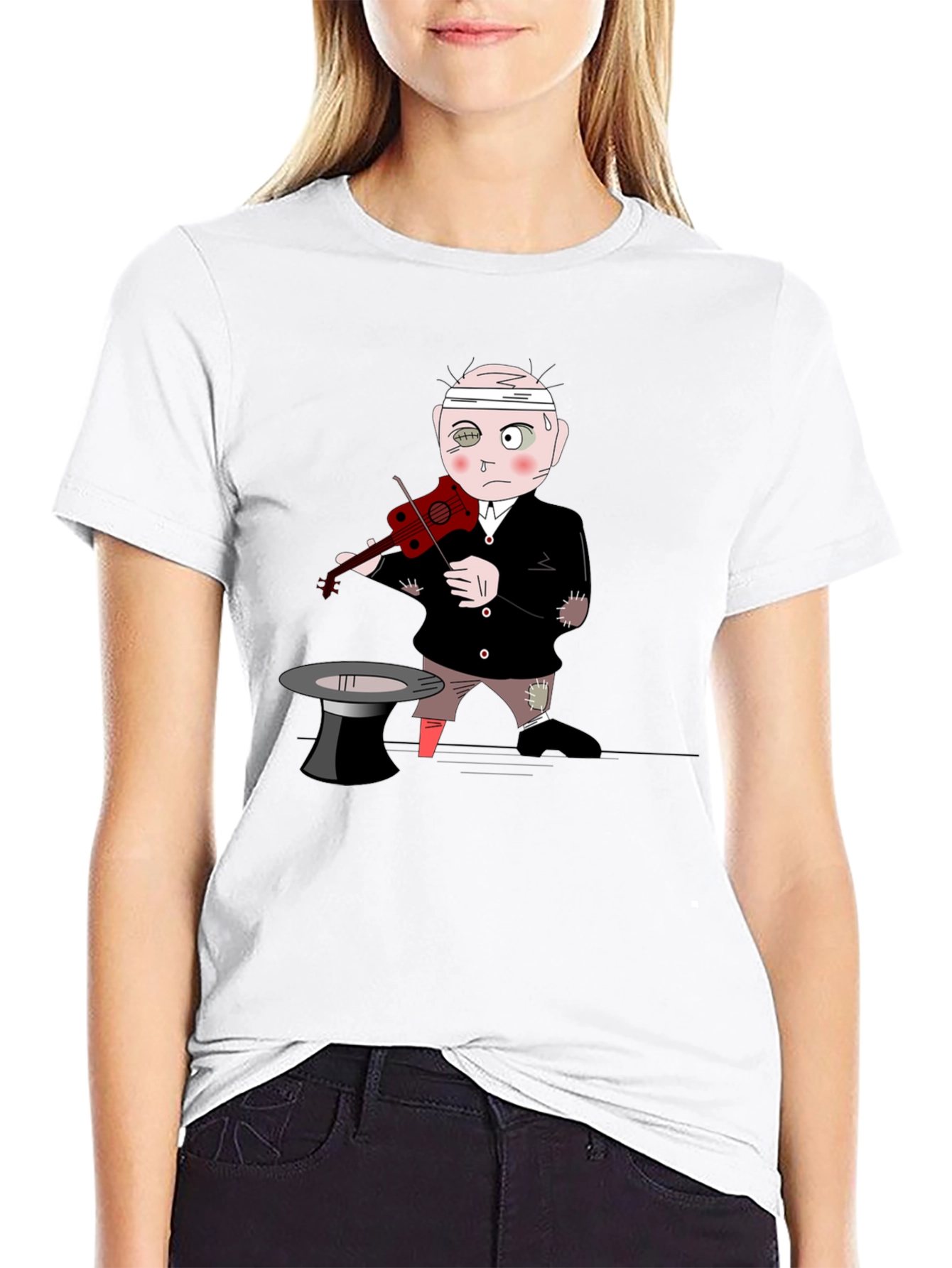 Cartoon Musician T-Shirt