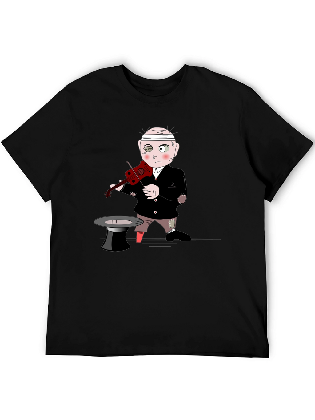 Cartoon Musician T-Shirt