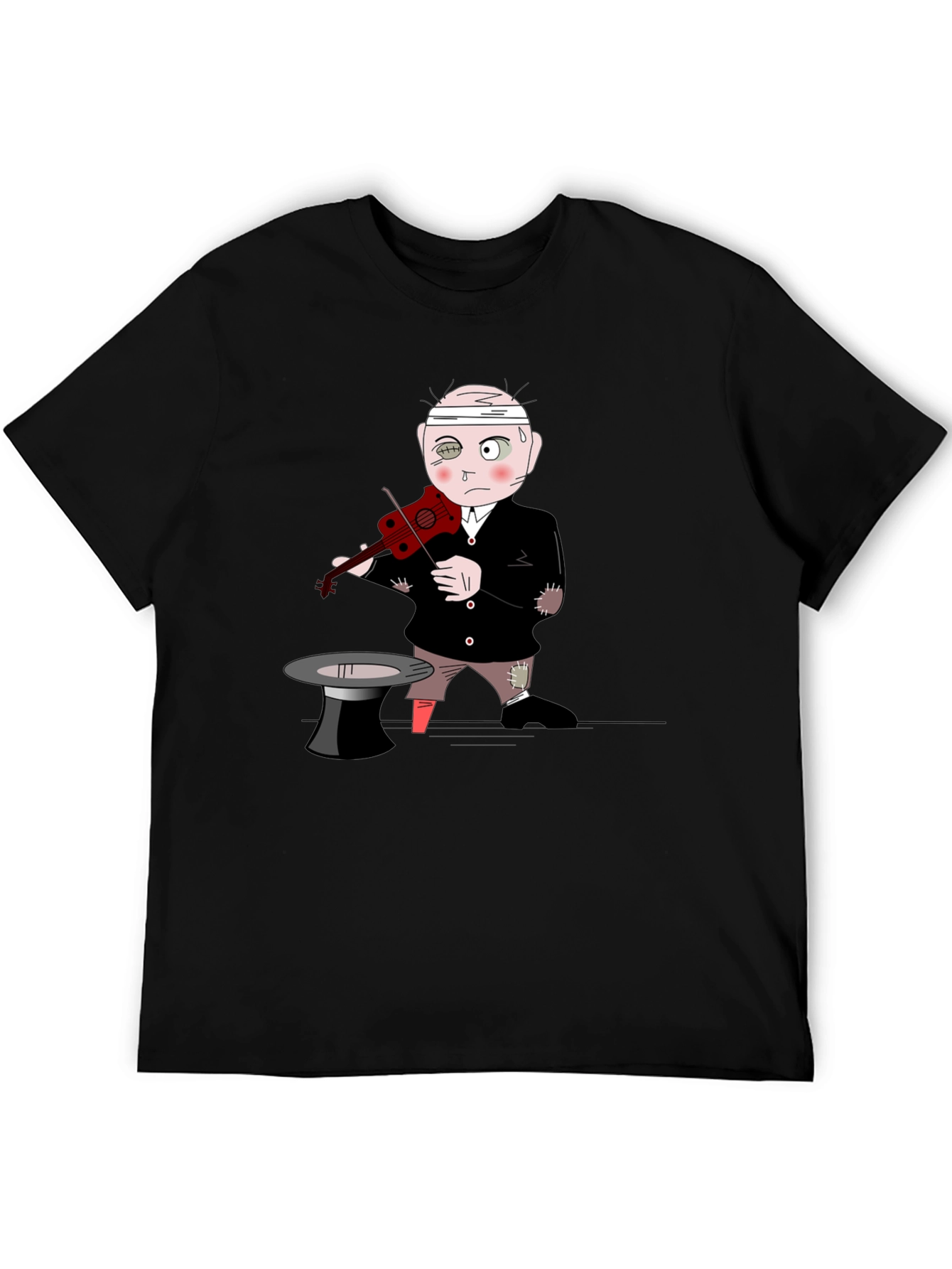 Cartoon Musician T-Shirt