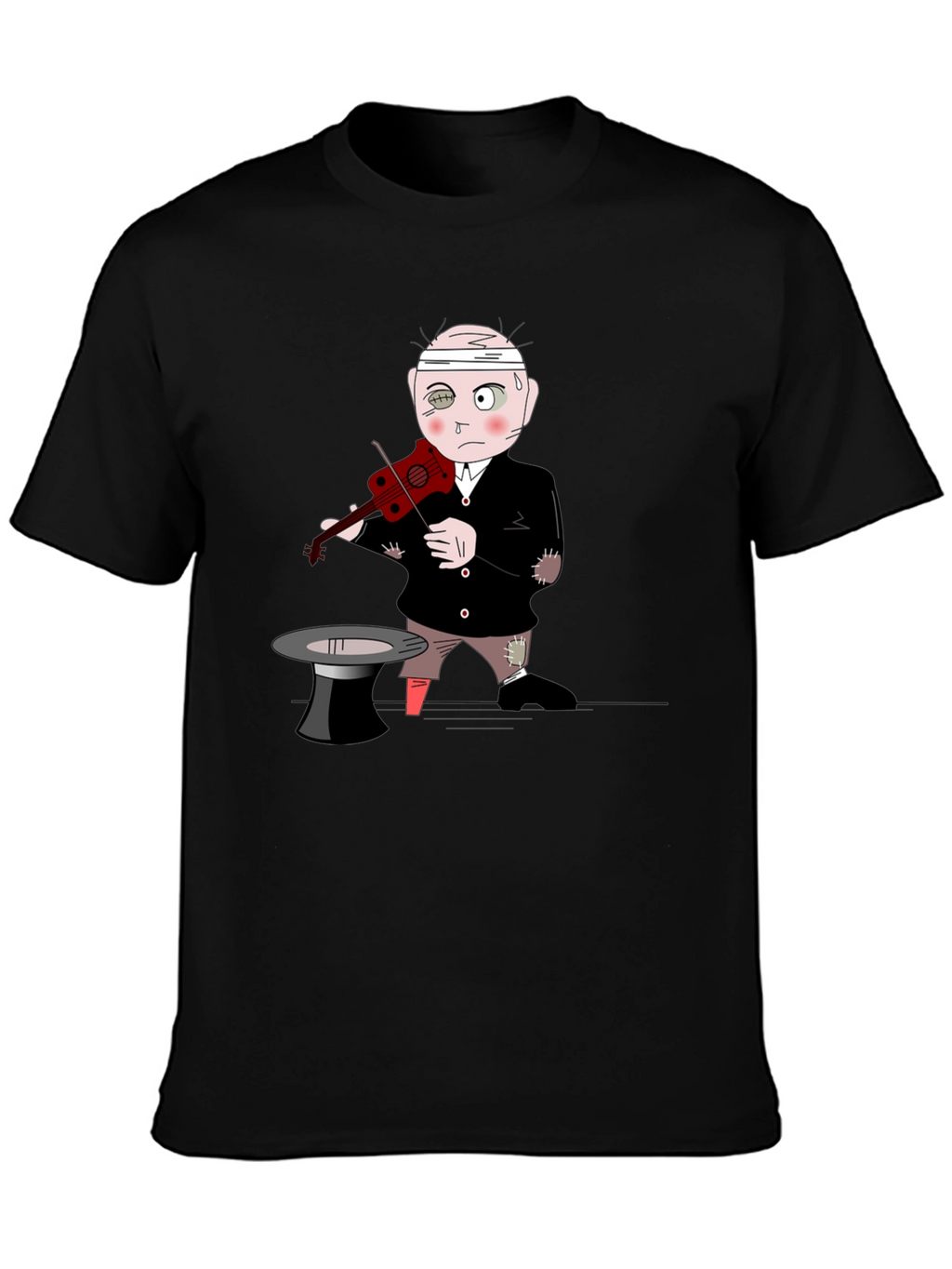 Cartoon Musician T-Shirt