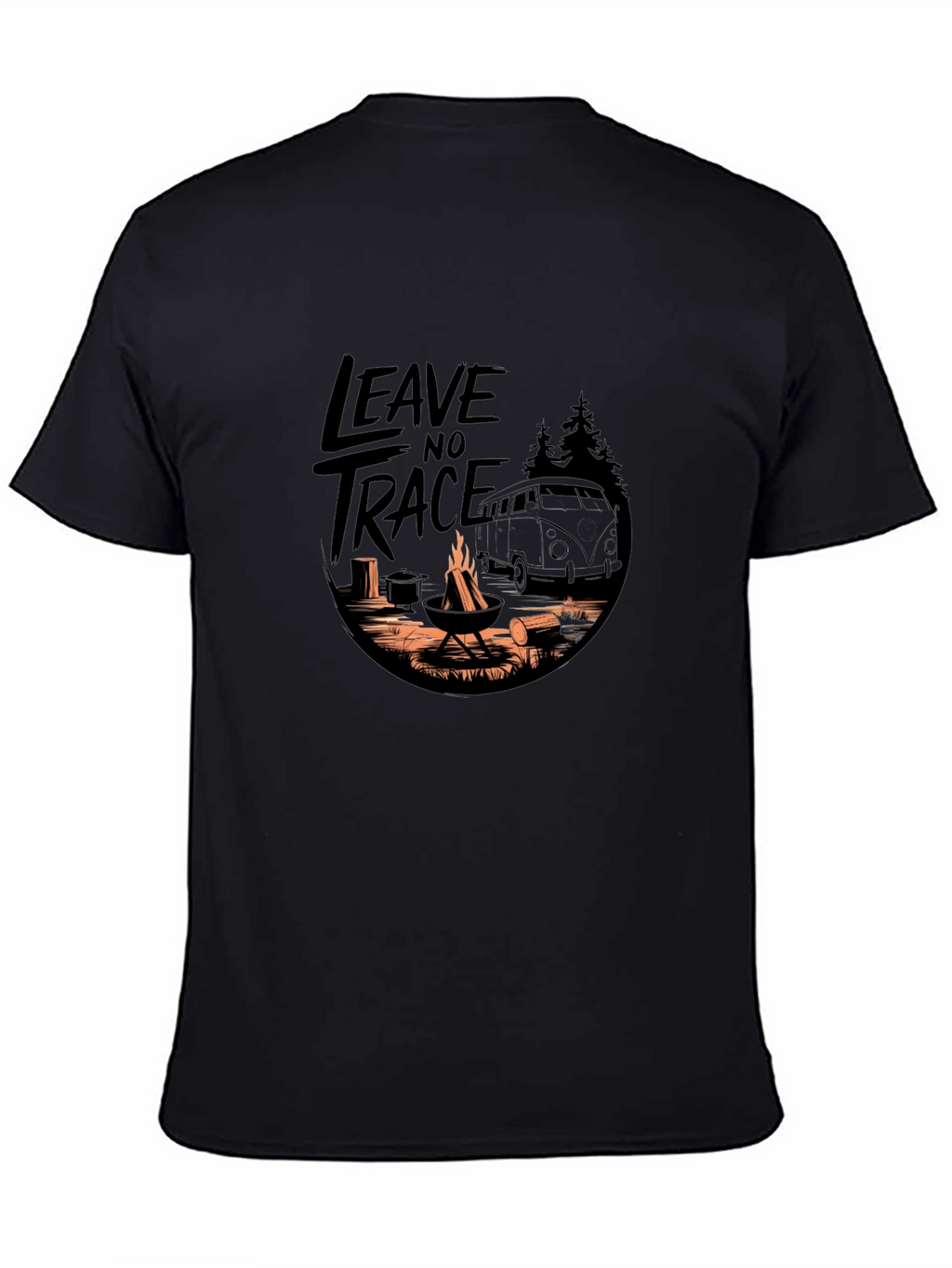 Leave No Trace Camping Adventure Graphic Tee