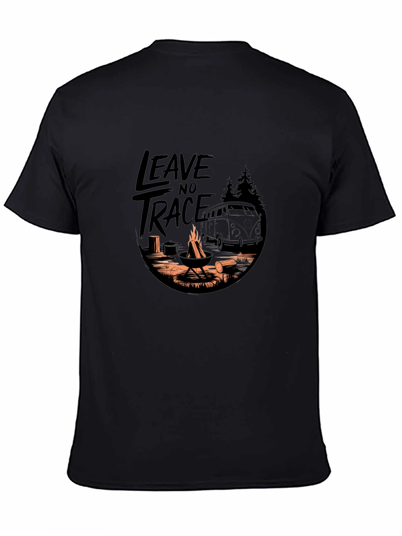 Leave No Trace Camping Adventure Graphic Tee