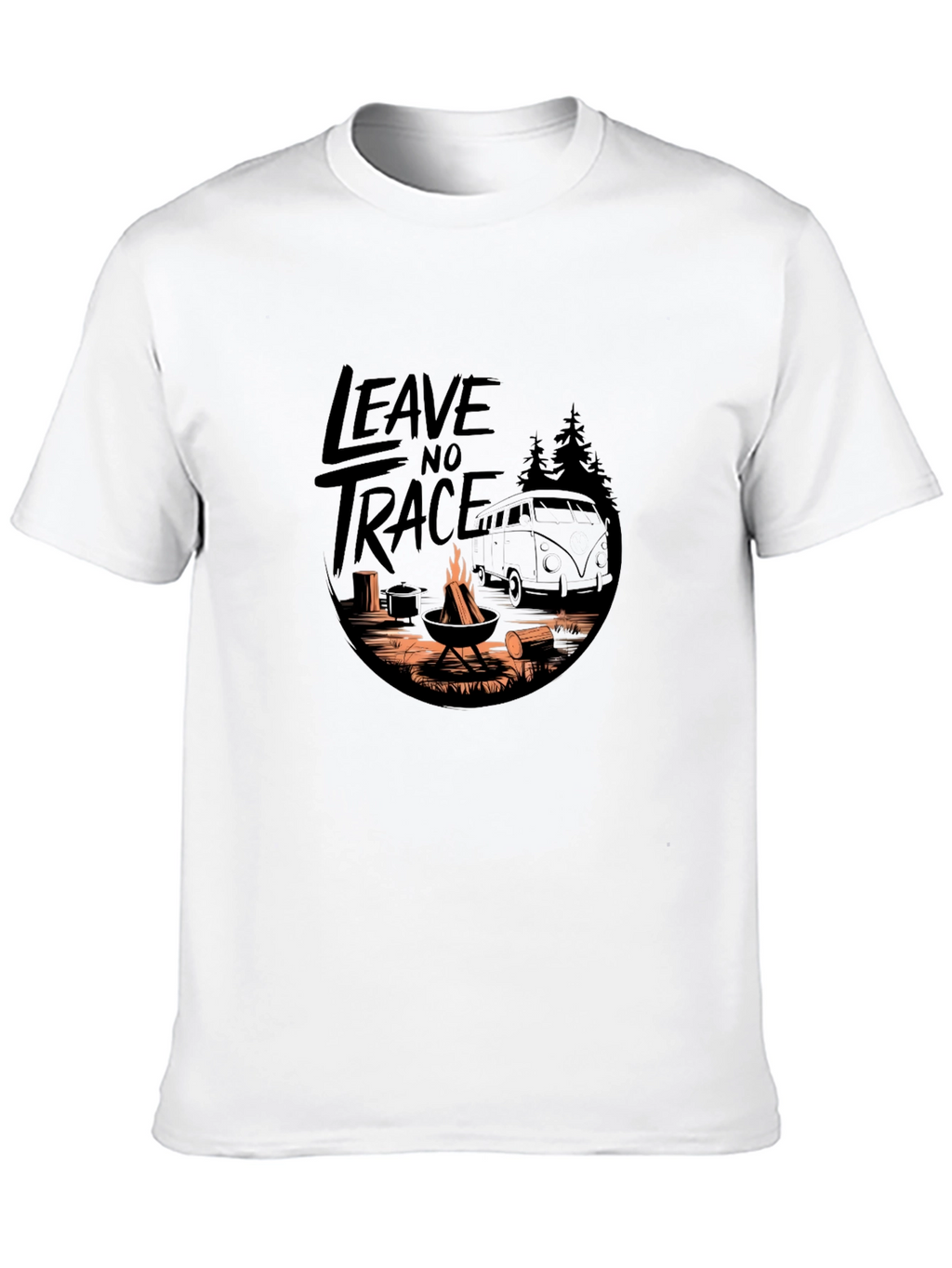 Leave No Trace Camping Adventure Graphic Tee