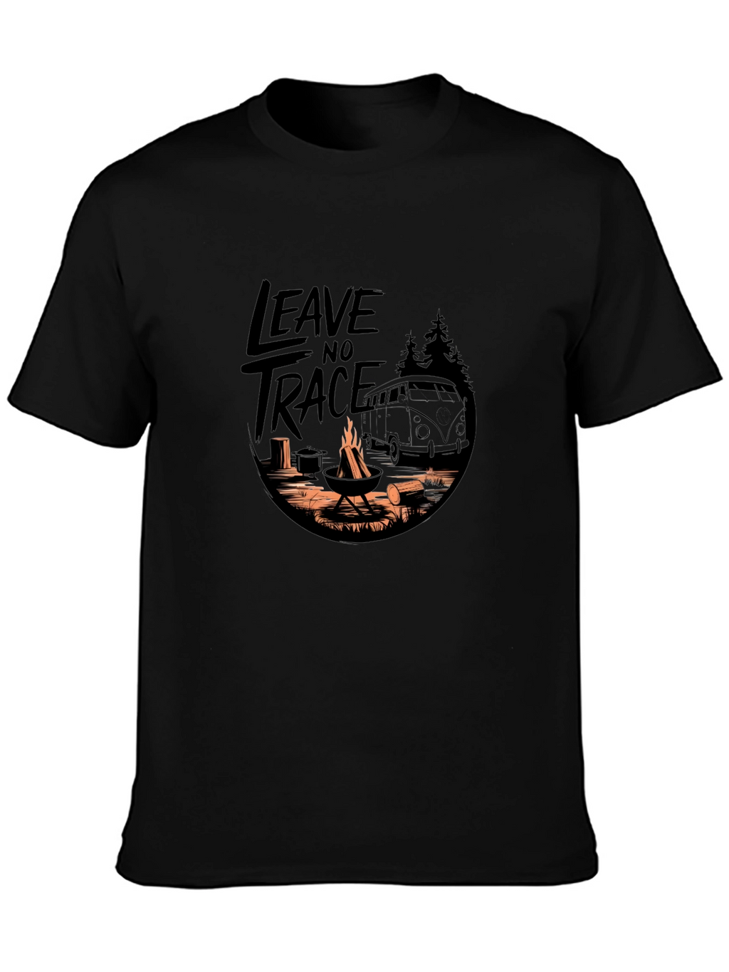 Leave No Trace Camping Adventure Graphic Tee