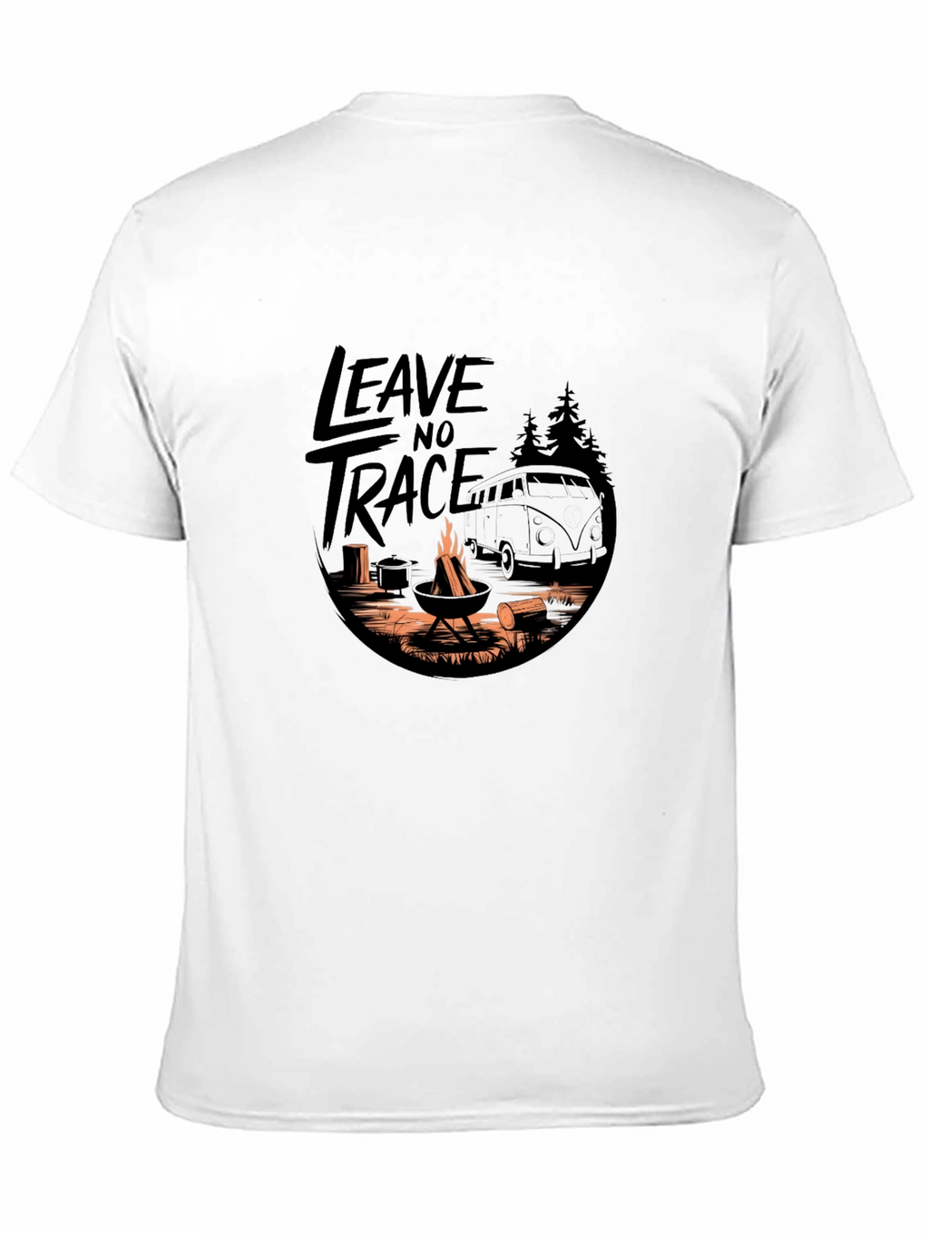 Leave No Trace Camping Adventure Graphic Tee