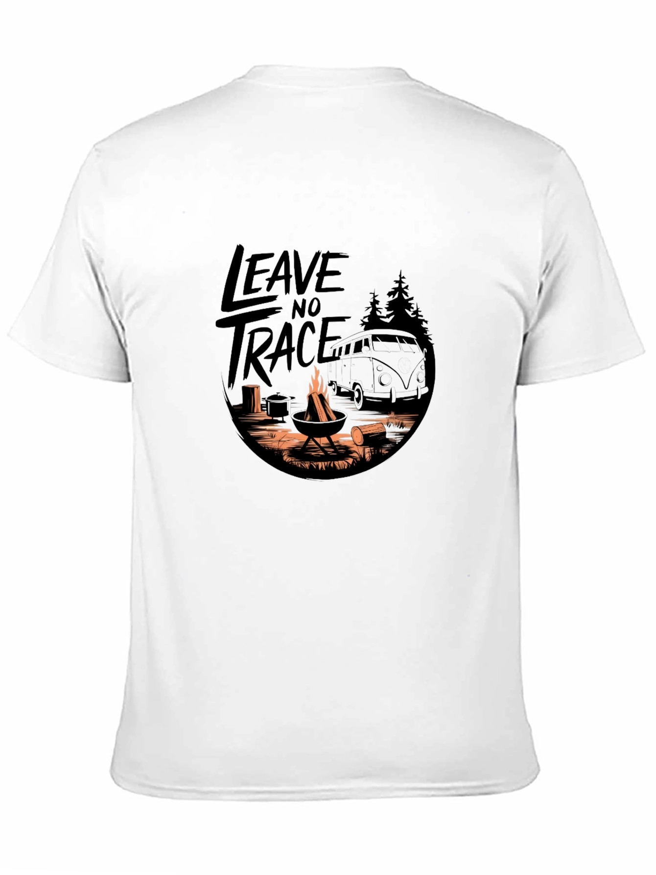 Leave No Trace Camping Adventure Graphic Tee
