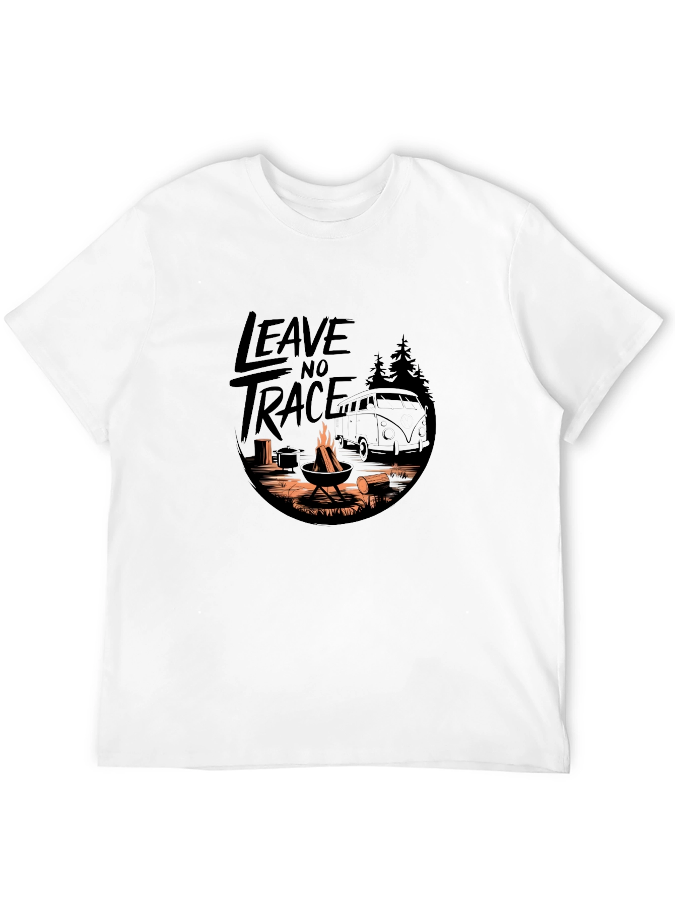 Leave No Trace Camping Adventure Graphic Tee