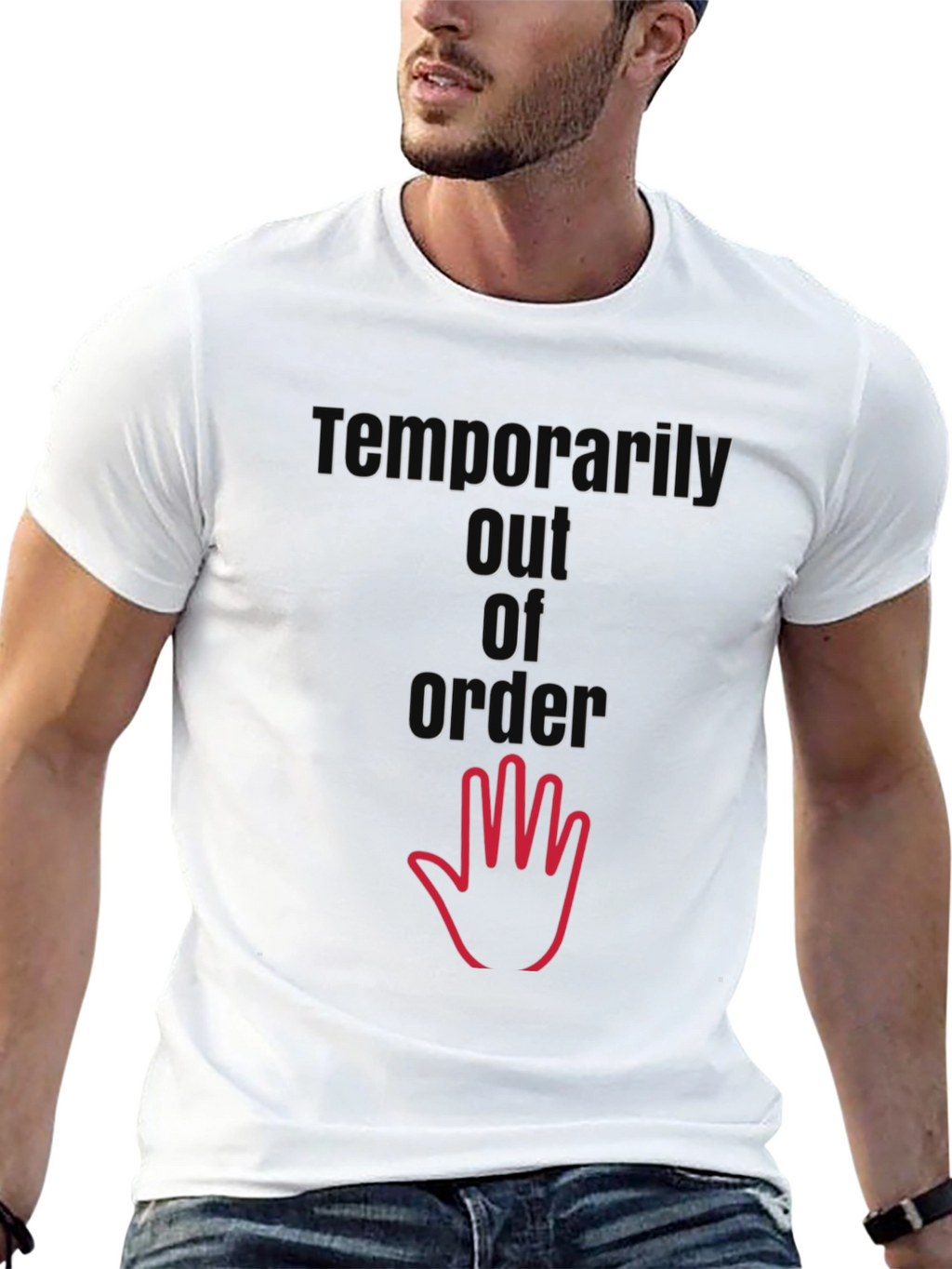 Temporarily Out of Order T-Shirt - Black