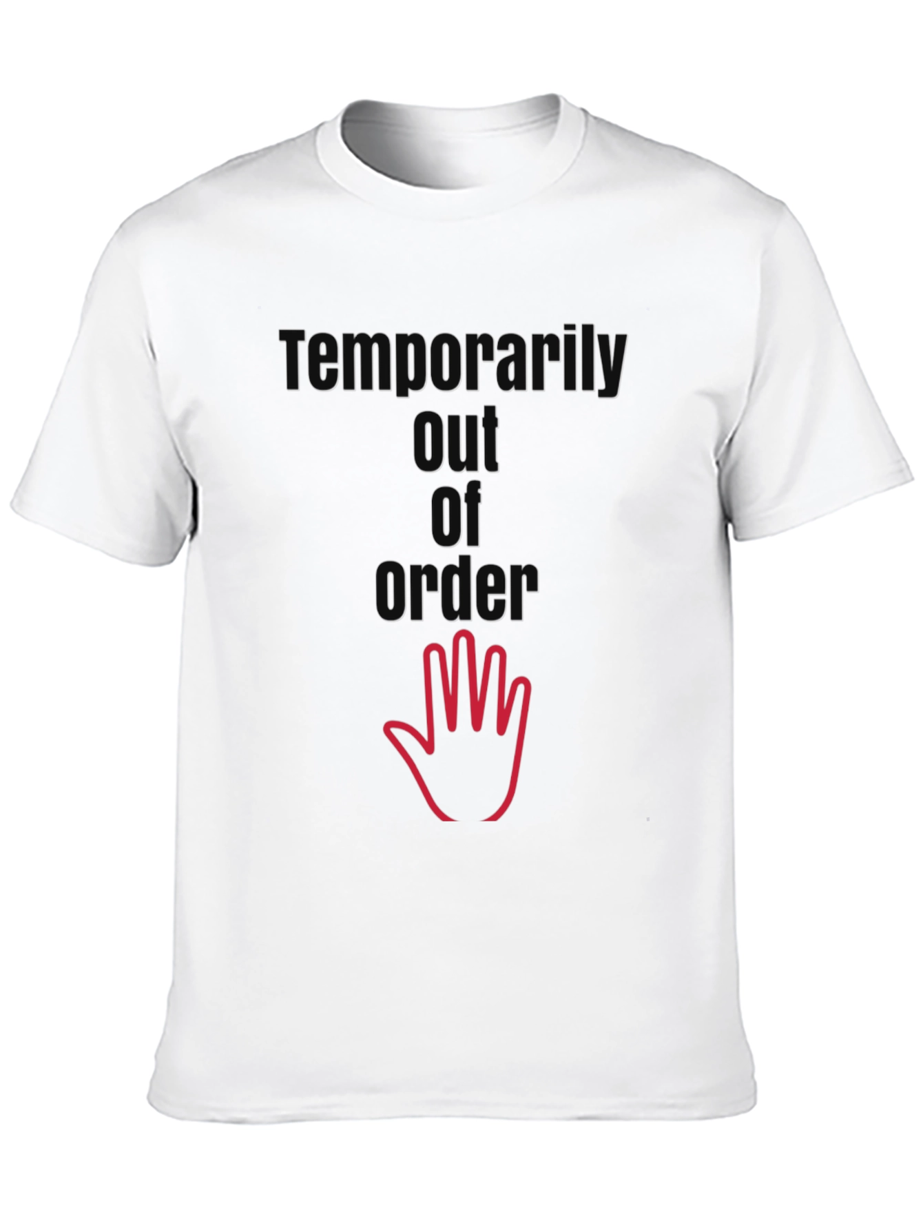 Temporarily Out of Order T-Shirt - Black
