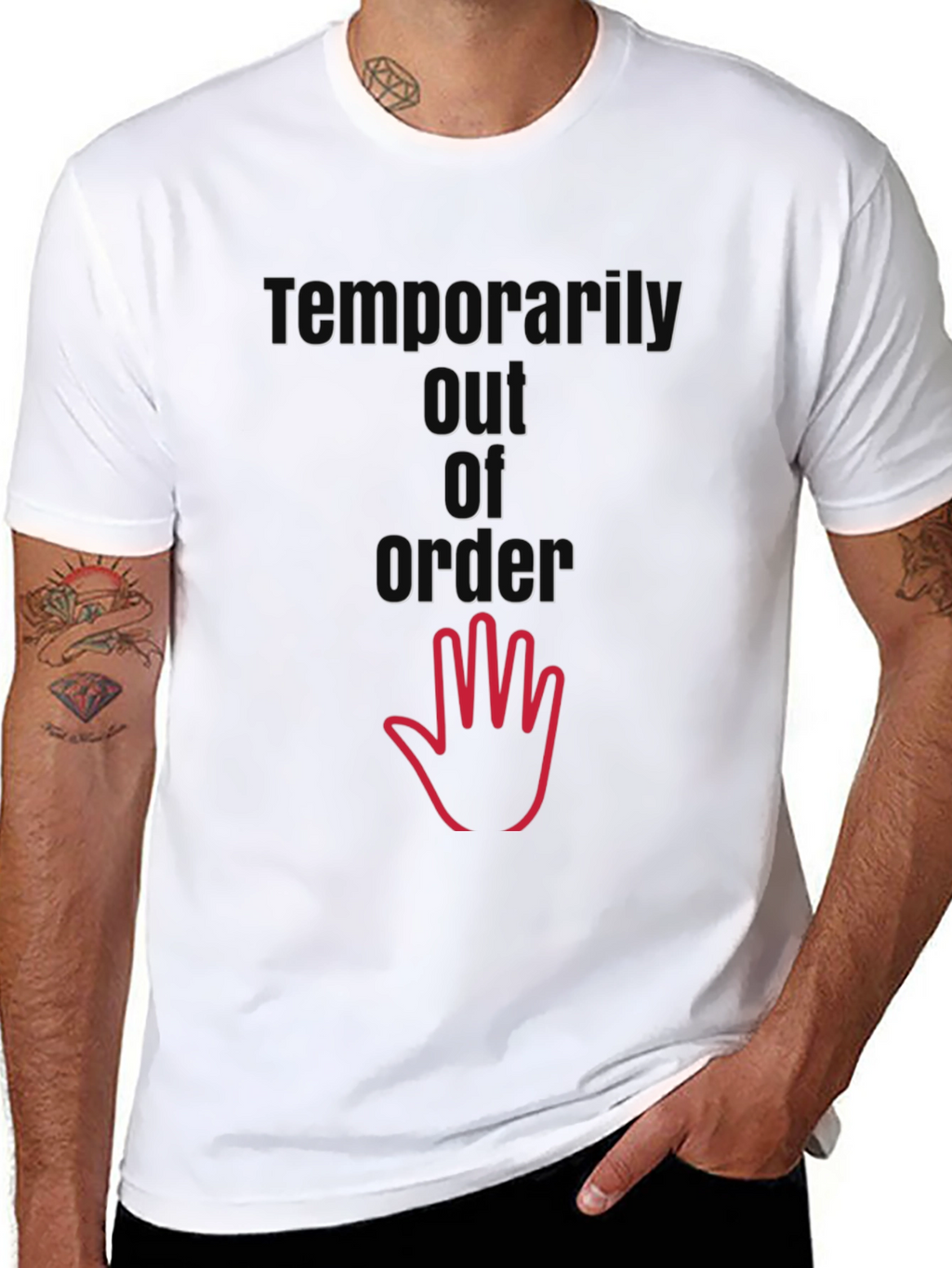 Temporarily Out of Order T-Shirt - Black