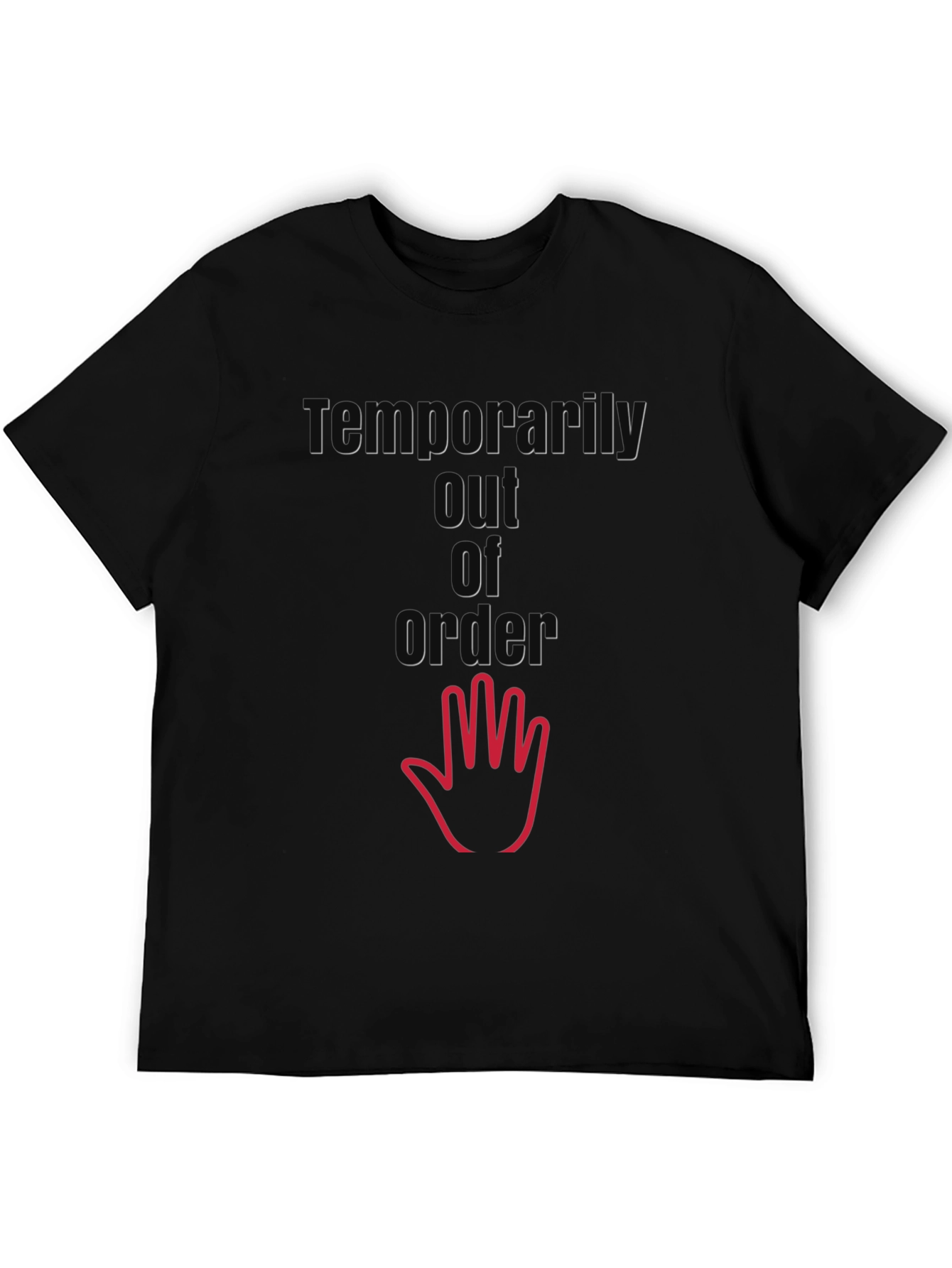 Temporarily Out of Order T-Shirt - Black