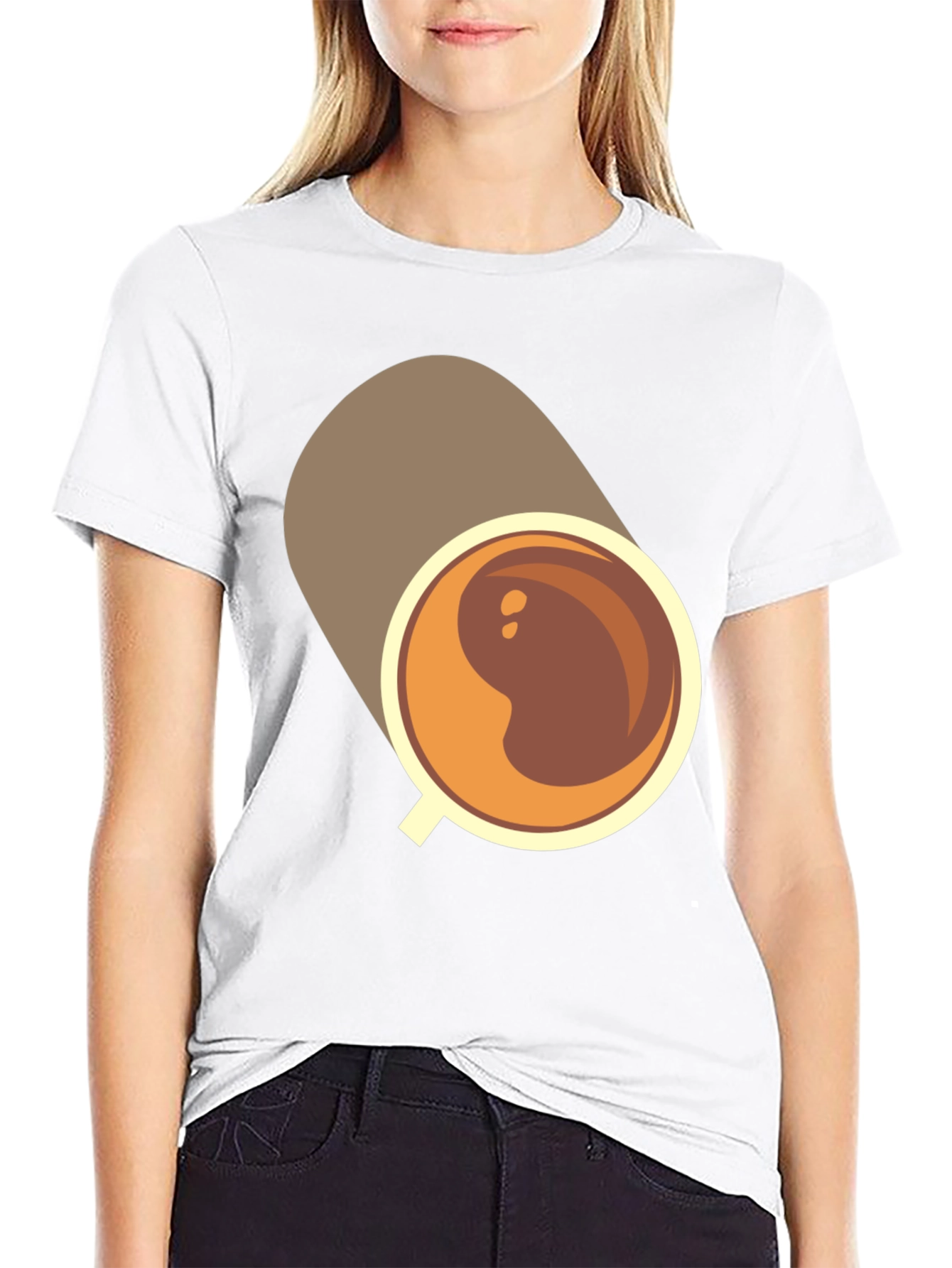 Coffee Cup Graphic Tee - Casual Black T-Shirt