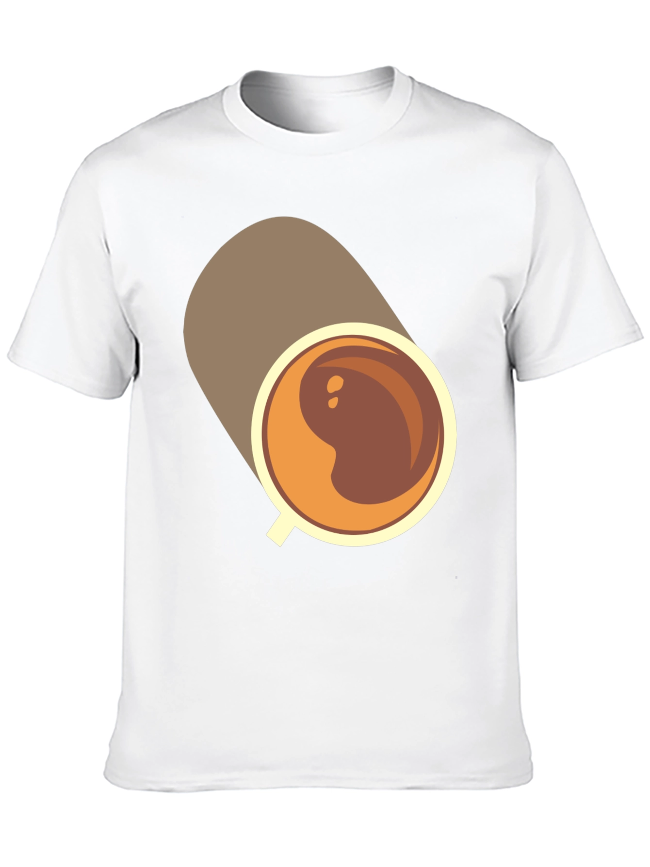 Coffee Cup Graphic Tee - Casual Black T-Shirt