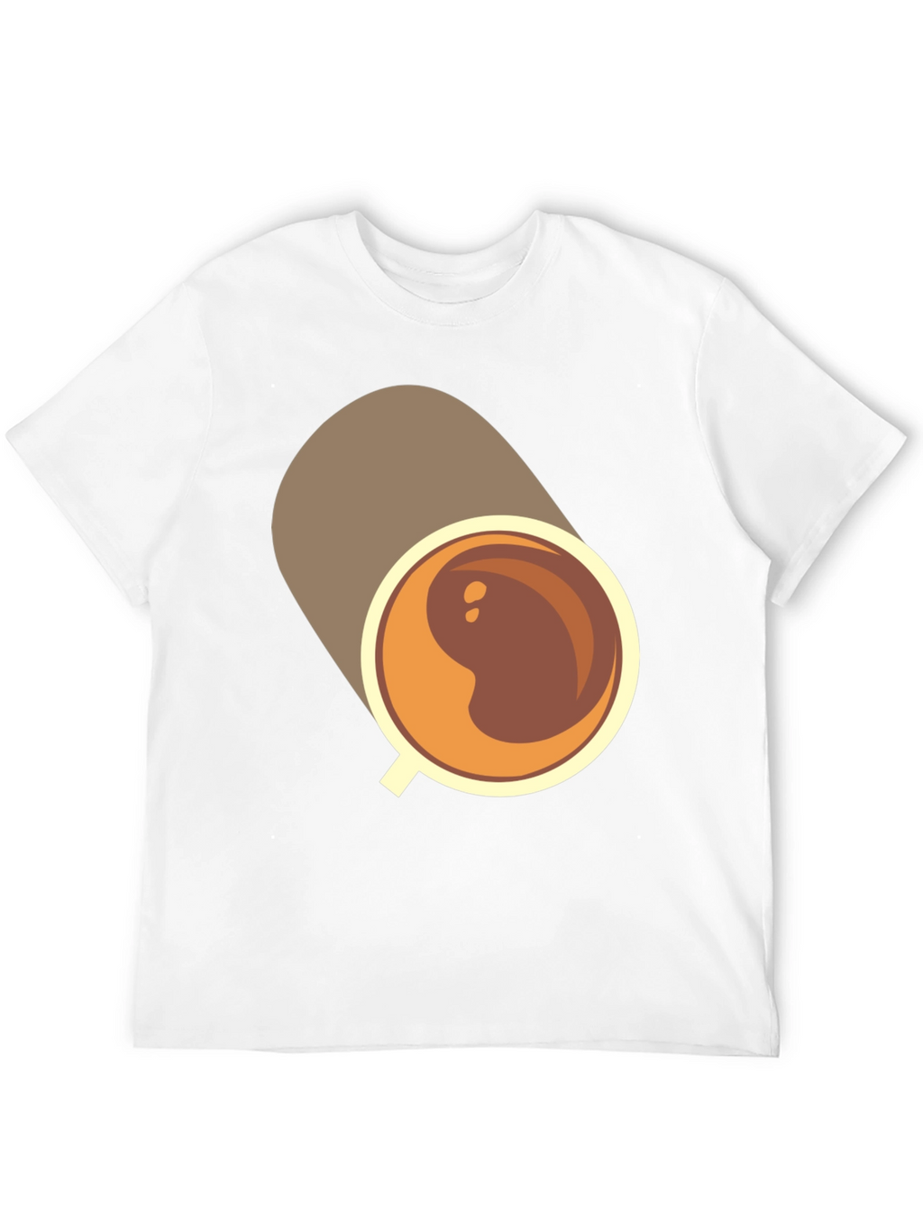 Coffee Cup Graphic Tee - Casual Black T-Shirt
