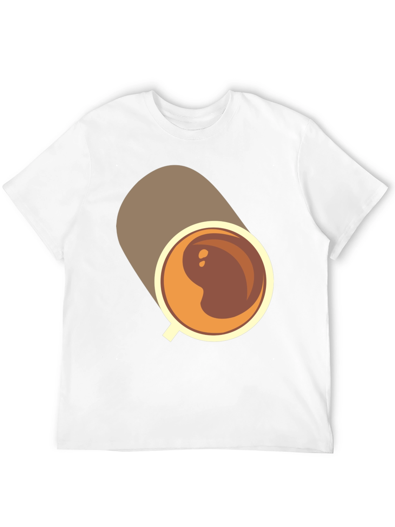 Coffee Cup Graphic Tee - Casual Black T-Shirt