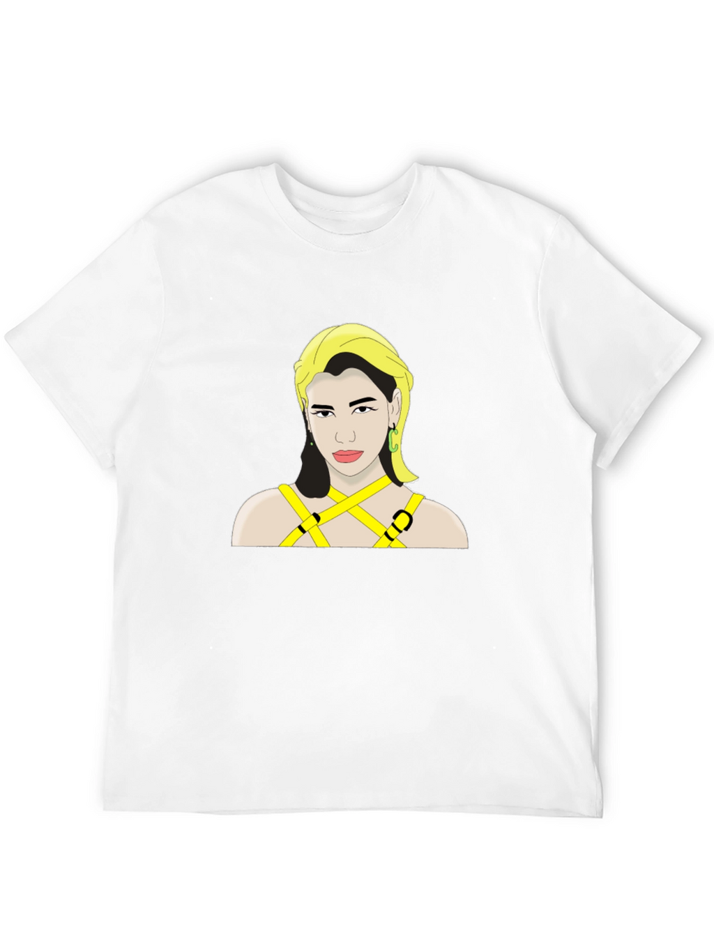 Dua Lipa Graphic Print Black T-Shirt