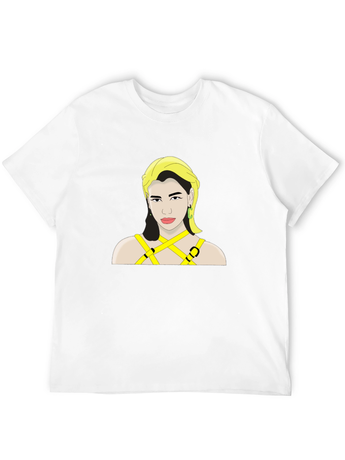 Dua Lipa Graphic Print Black T-Shirt