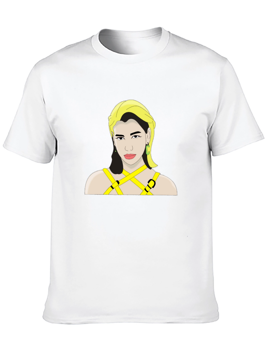 Dua Lipa Graphic Print Black T-Shirt