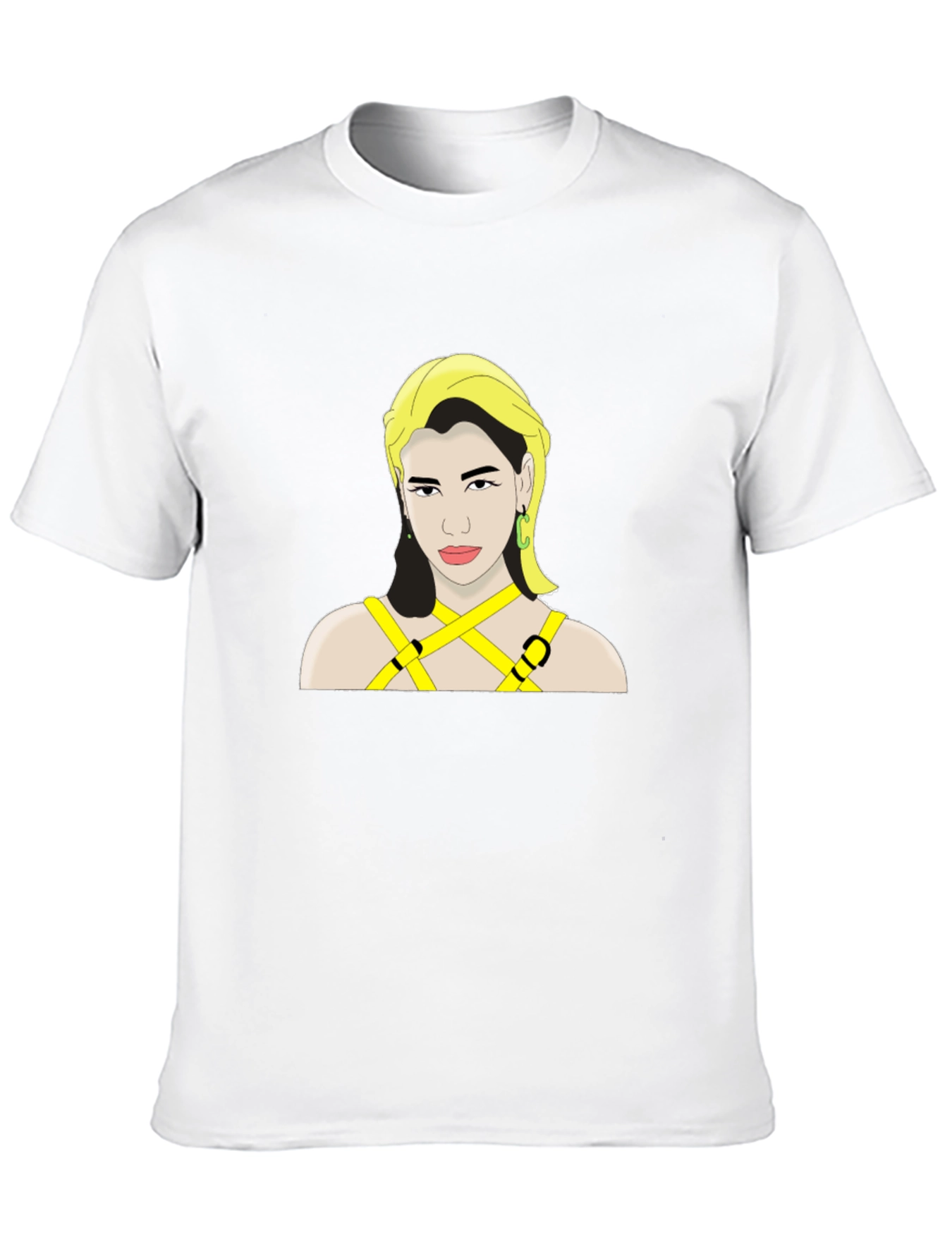 Dua Lipa Graphic Print Black T-Shirt