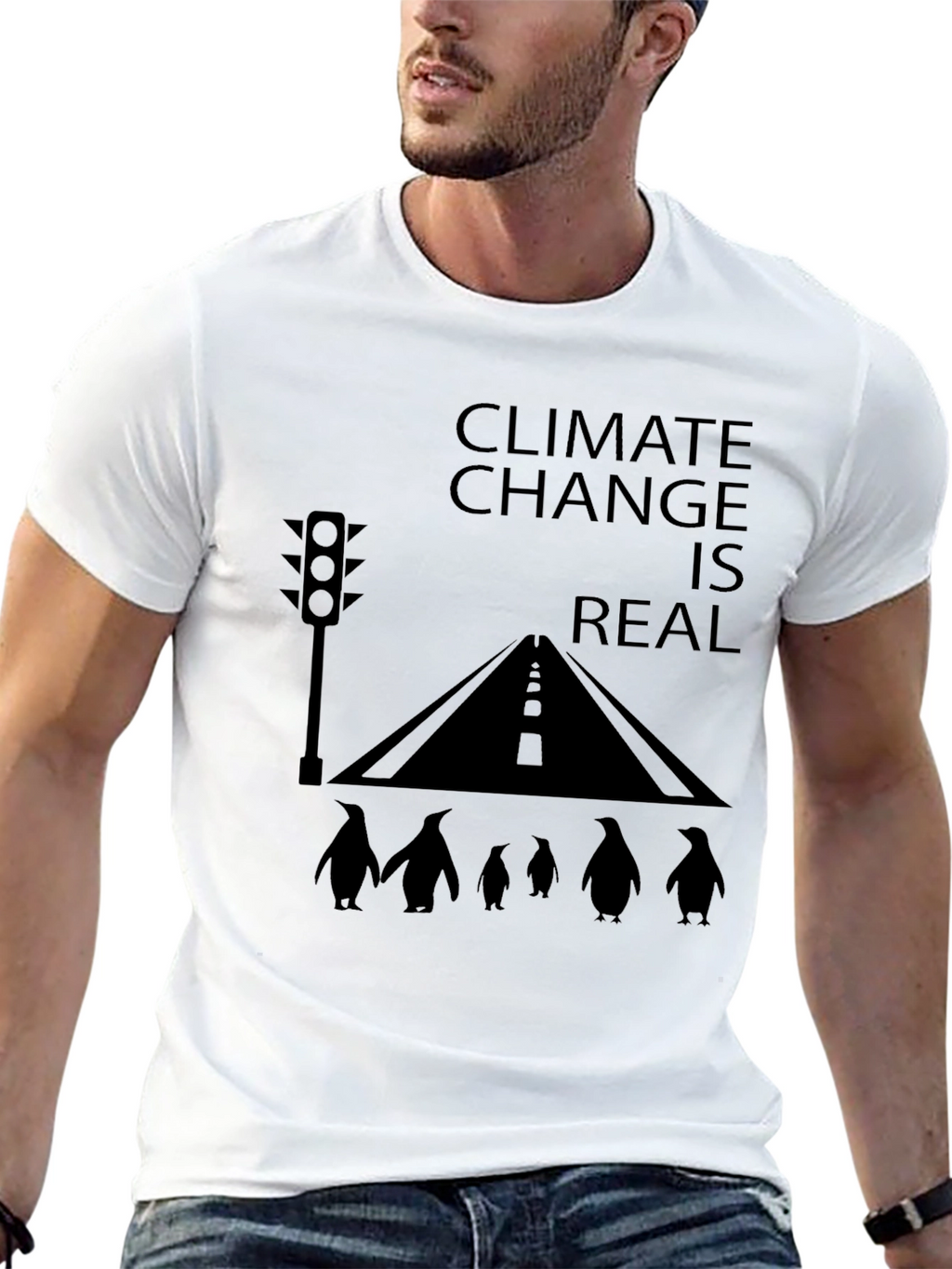Climate Change Awareness T-Shirt - Penguin Road