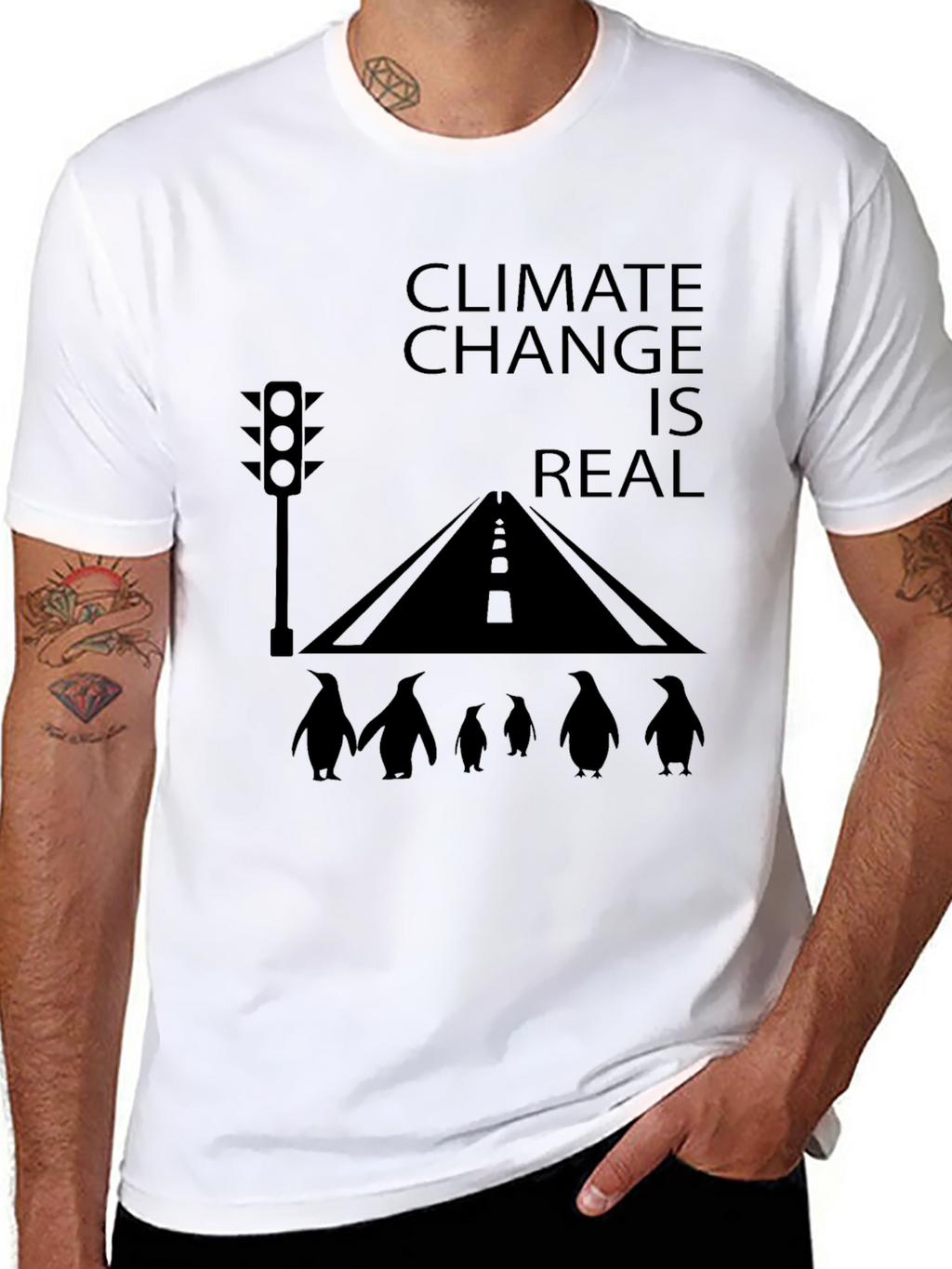 Climate Change Awareness T-Shirt - Penguin Road