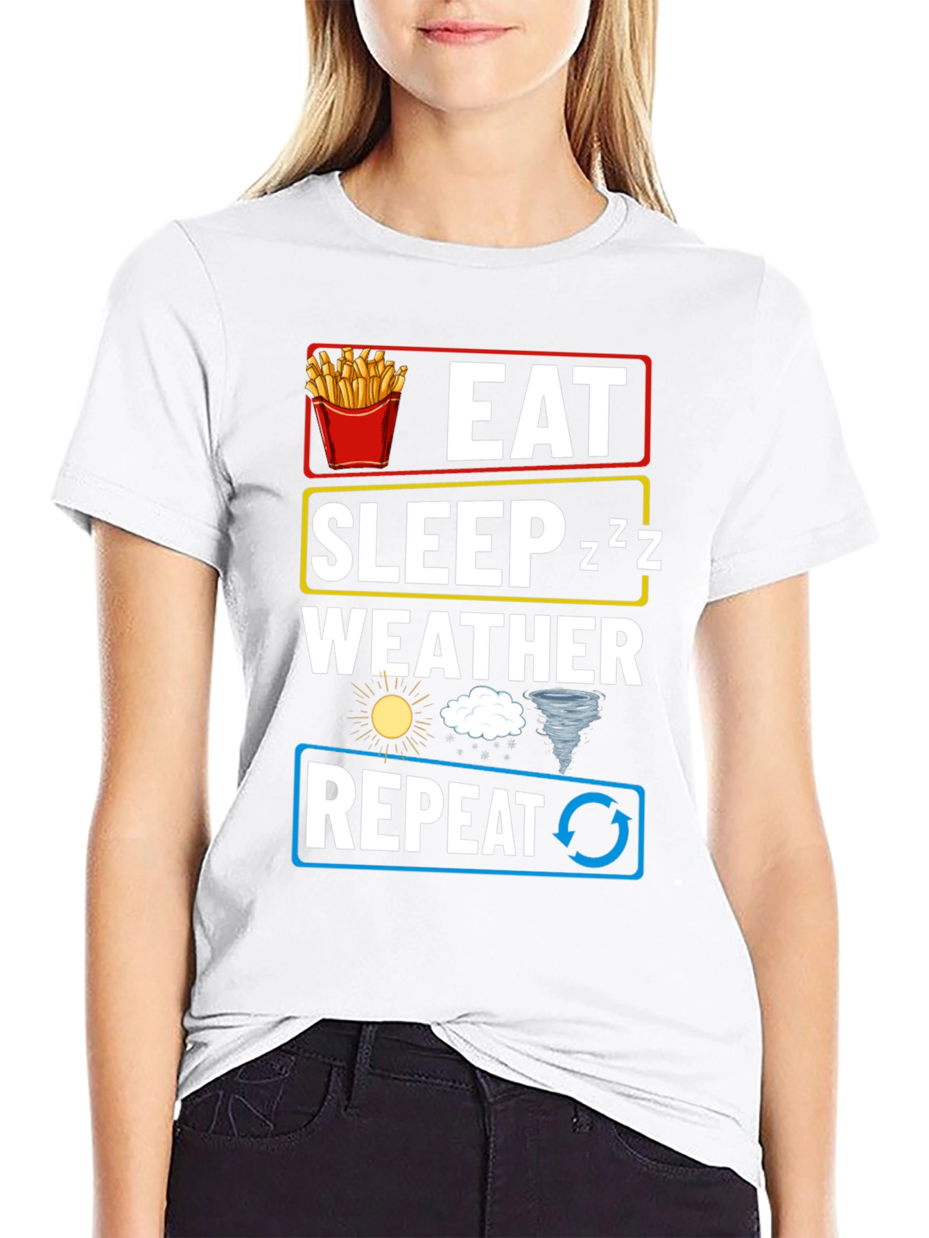 Eat Sleep Weather Repeat T-Shirt