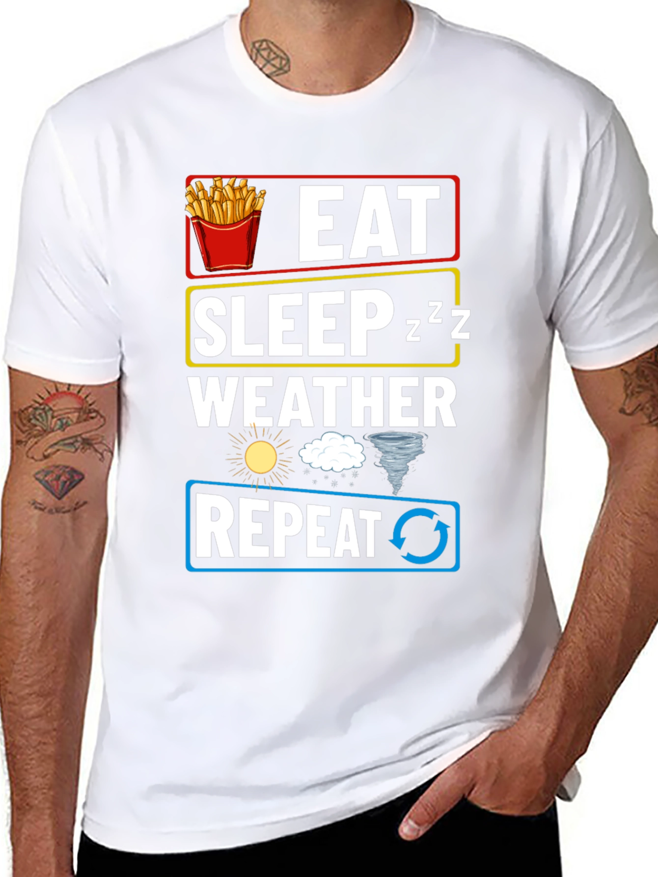 Eat Sleep Weather Repeat T-Shirt