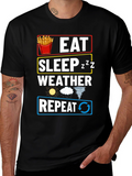 Eat Sleep Weather Repeat T-Shirt