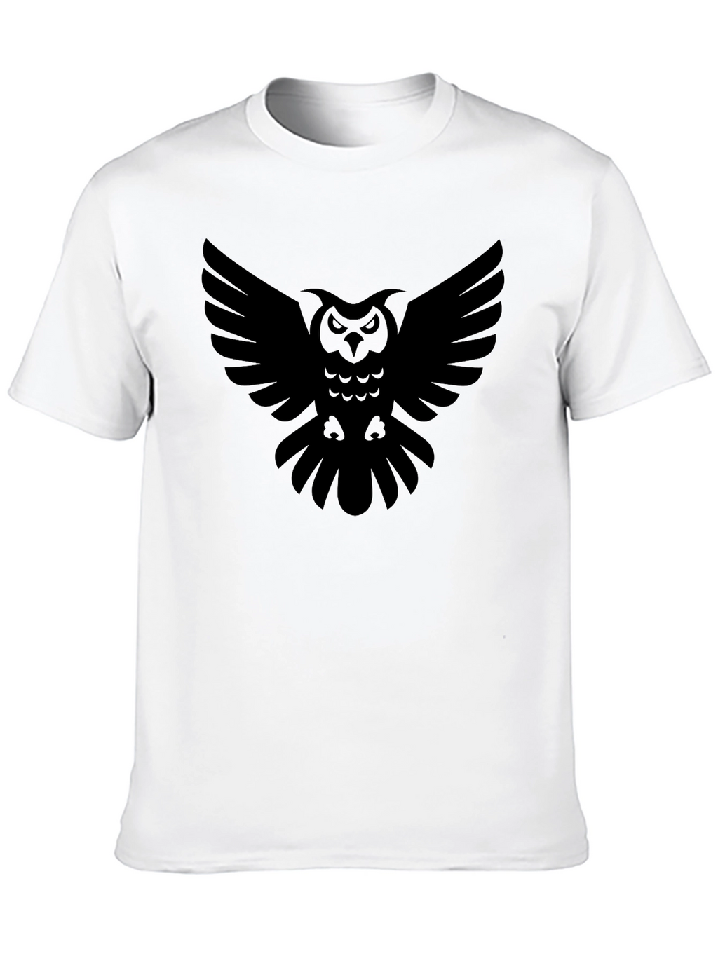 Black Owl Graphic Tee - Stylish Mens T-Shirt