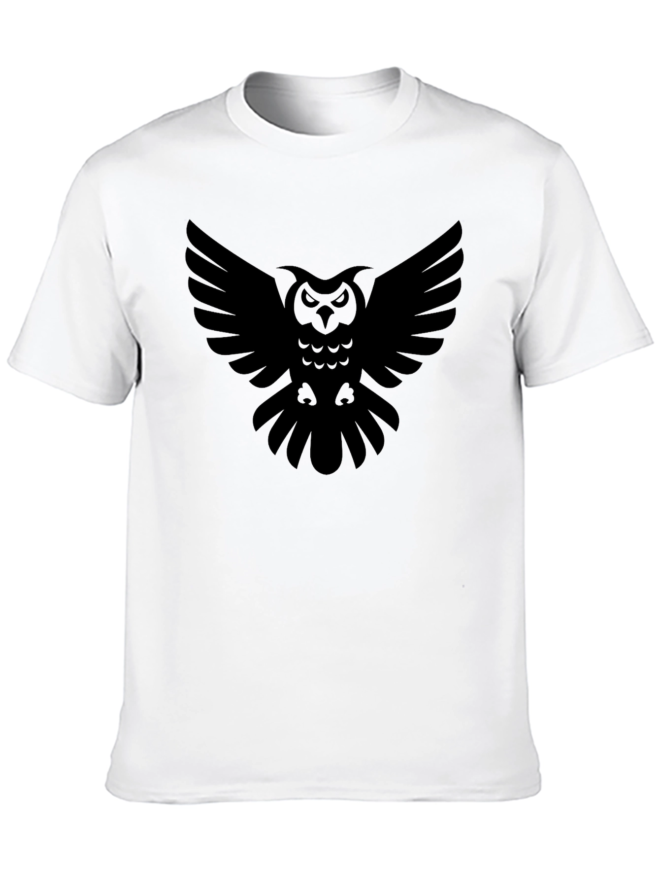 Black Owl Graphic Tee - Stylish Mens T-Shirt