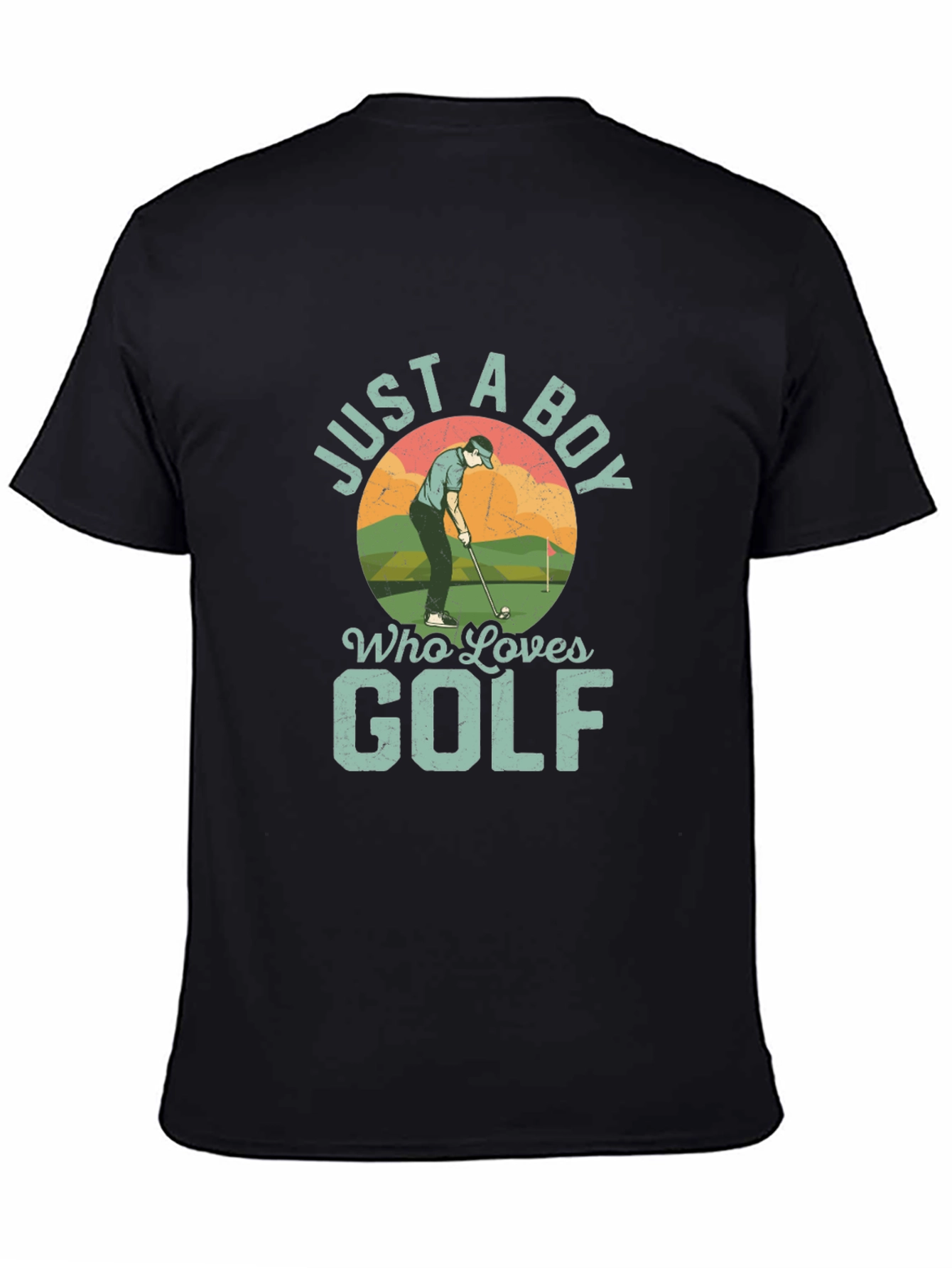 Just A Boy Who Loves Golf Graphic T-Shirt