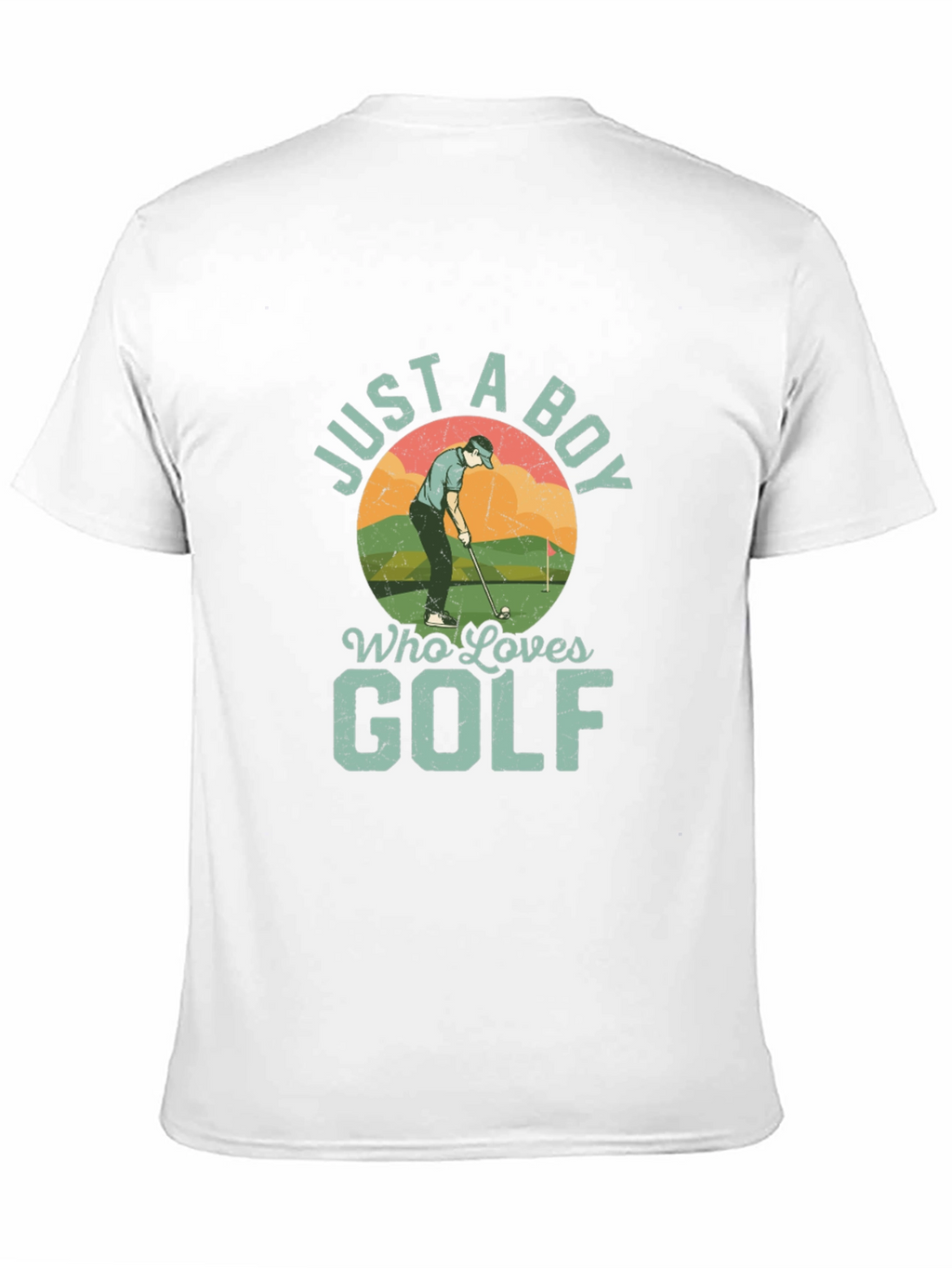 Just A Boy Who Loves Golf Graphic T-Shirt