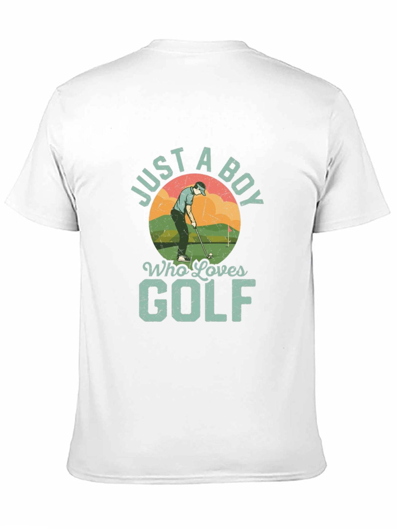 Just A Boy Who Loves Golf Graphic T-Shirt