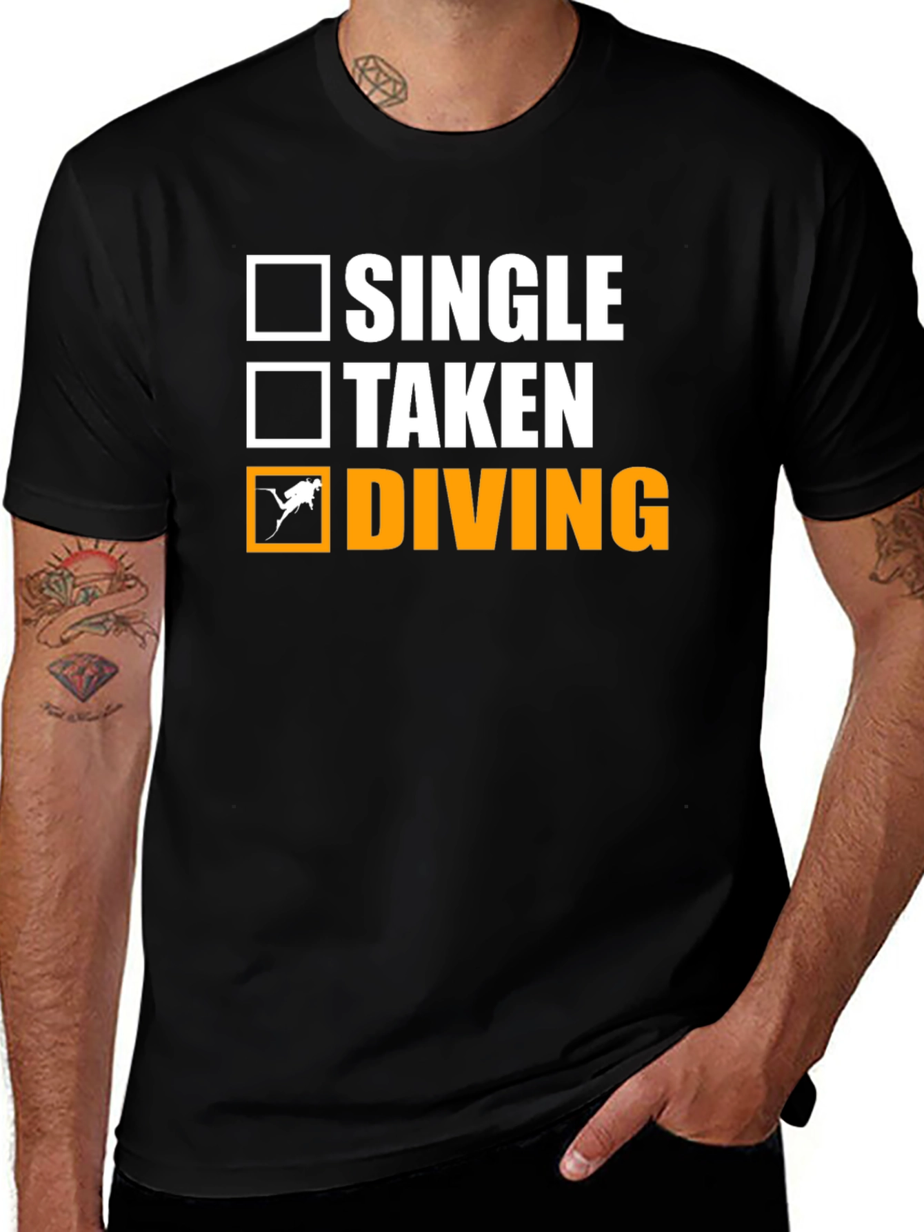 Single Taken Diving T-Shirt Diver Gift