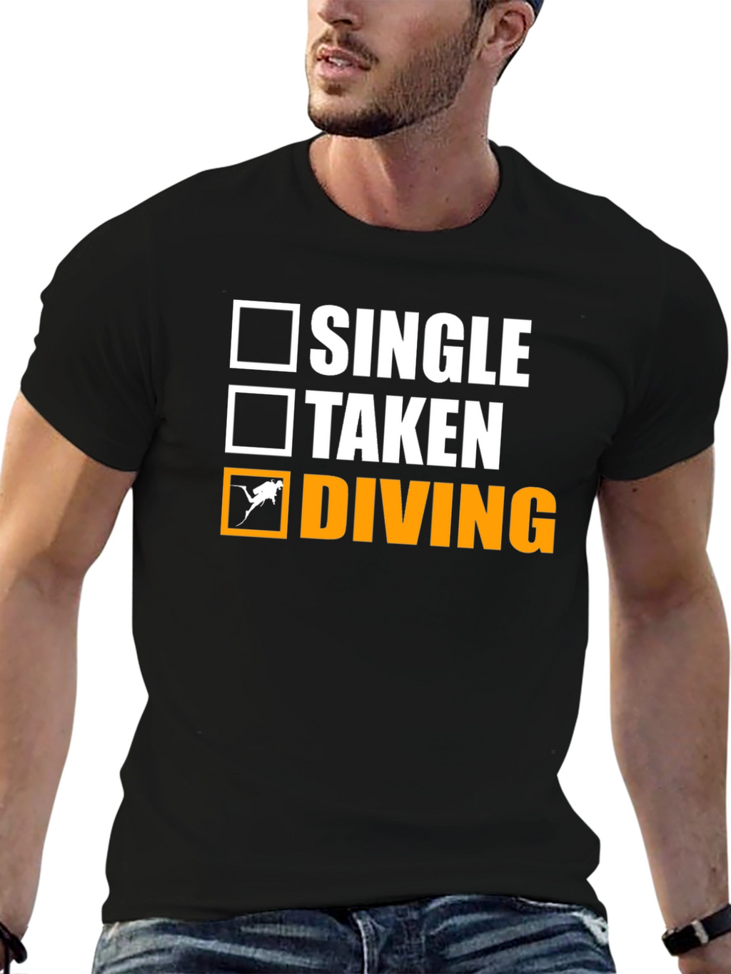 Single Taken Diving T-Shirt Diver Gift