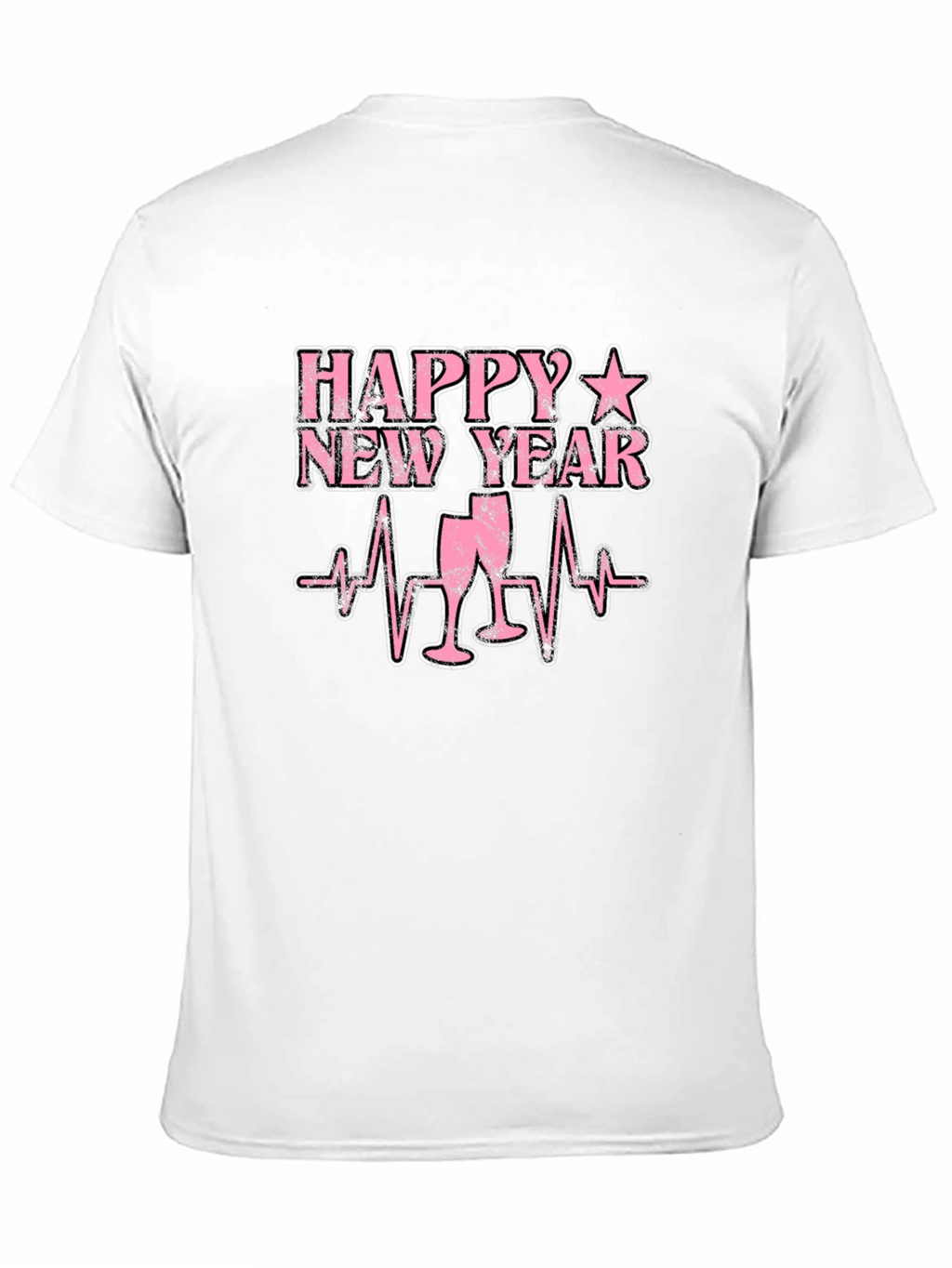 Happy New Year T-Shirt - Heartbeat Champagne