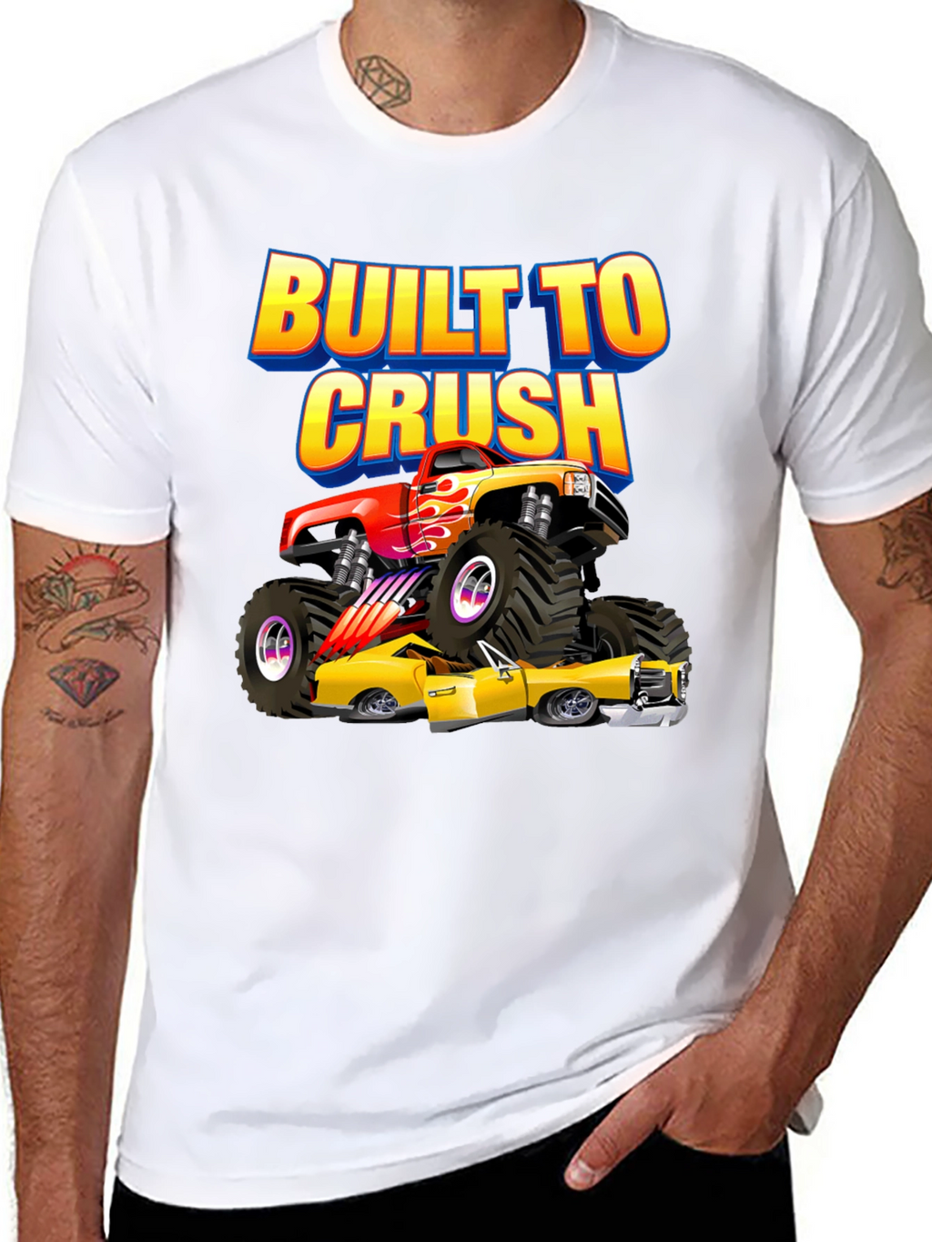 Built to Crush Monster Truck Graphic Tee