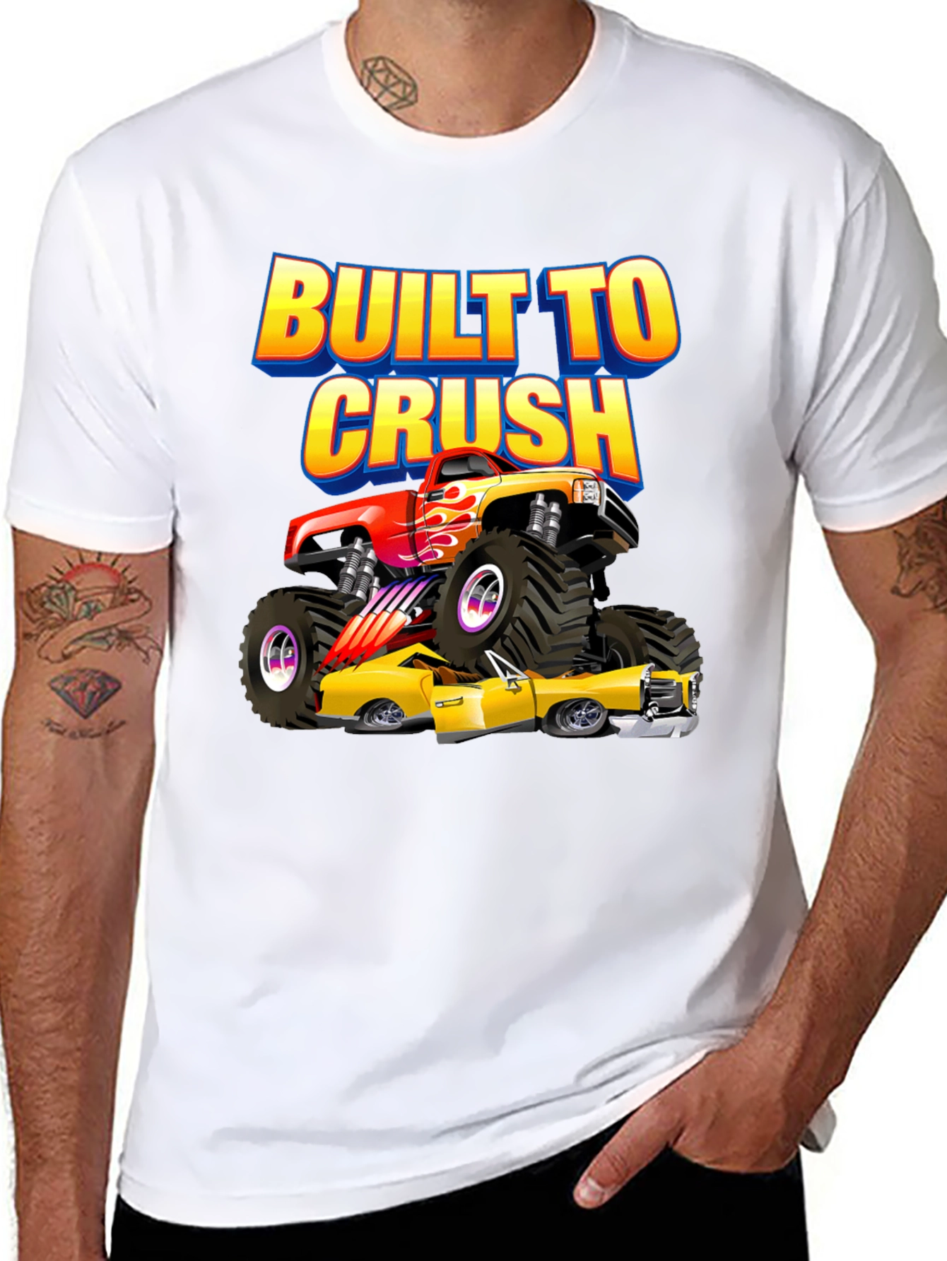 Built to Crush Monster Truck Graphic Tee