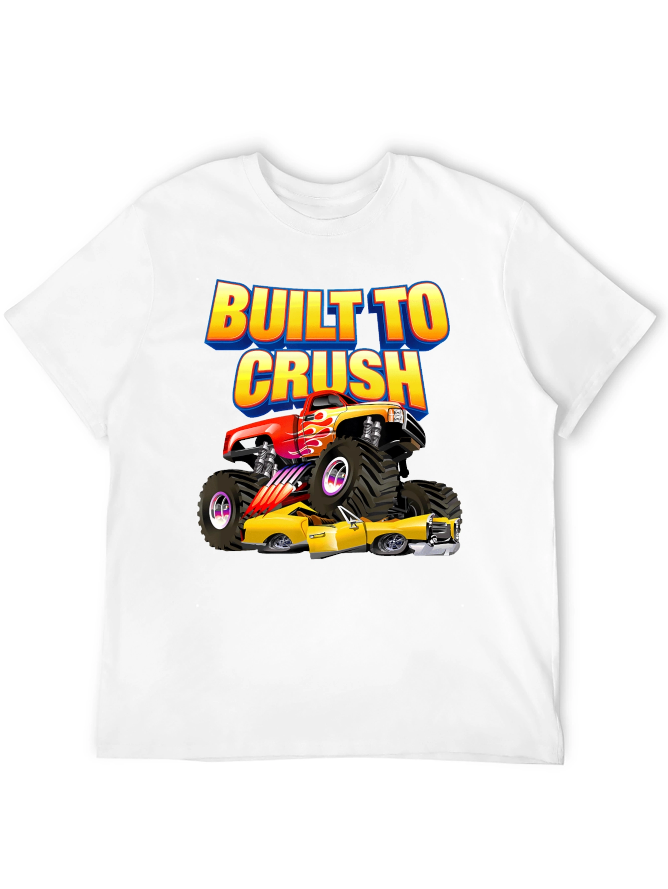 Built to Crush Monster Truck Graphic Tee