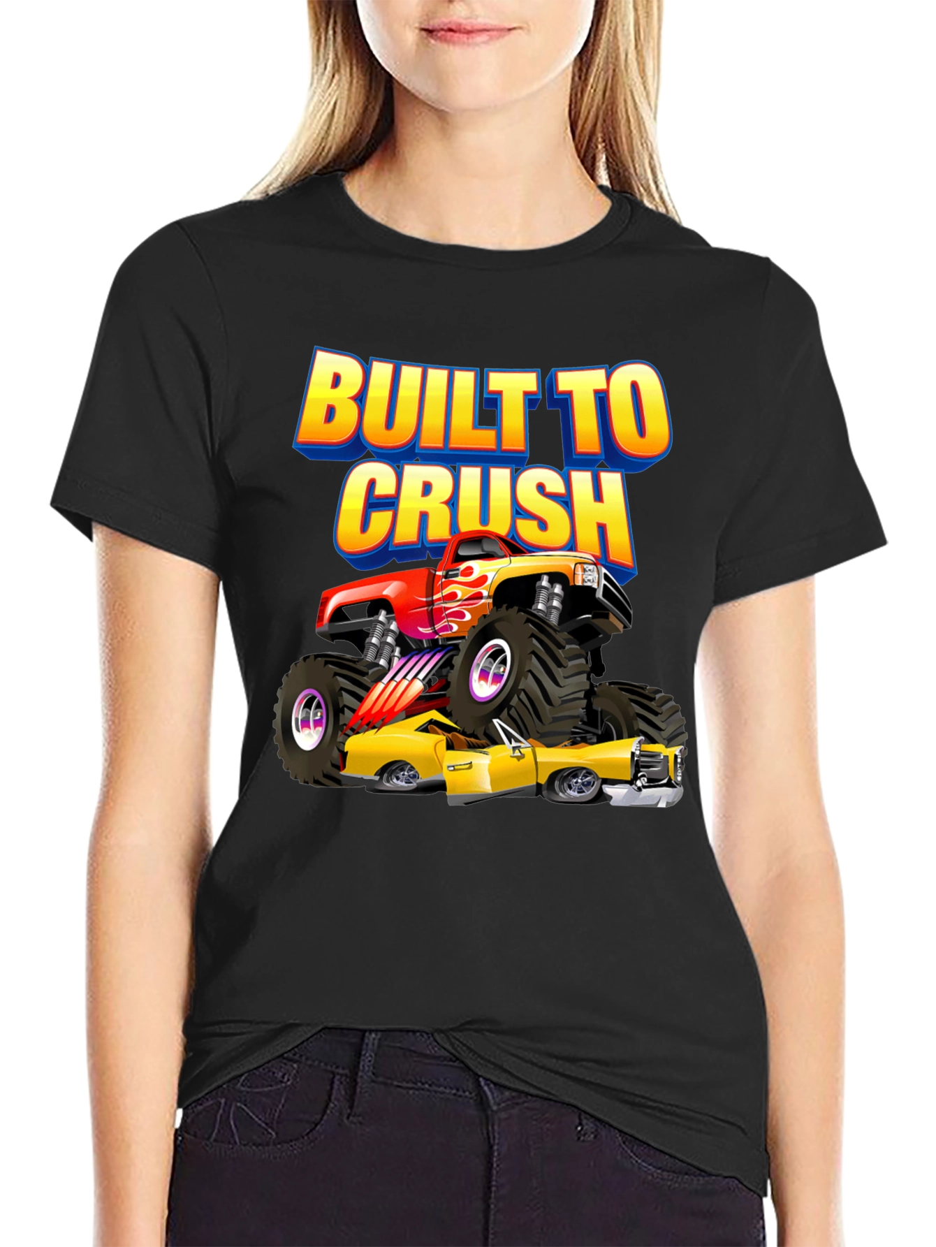 Built to Crush Monster Truck Graphic Tee