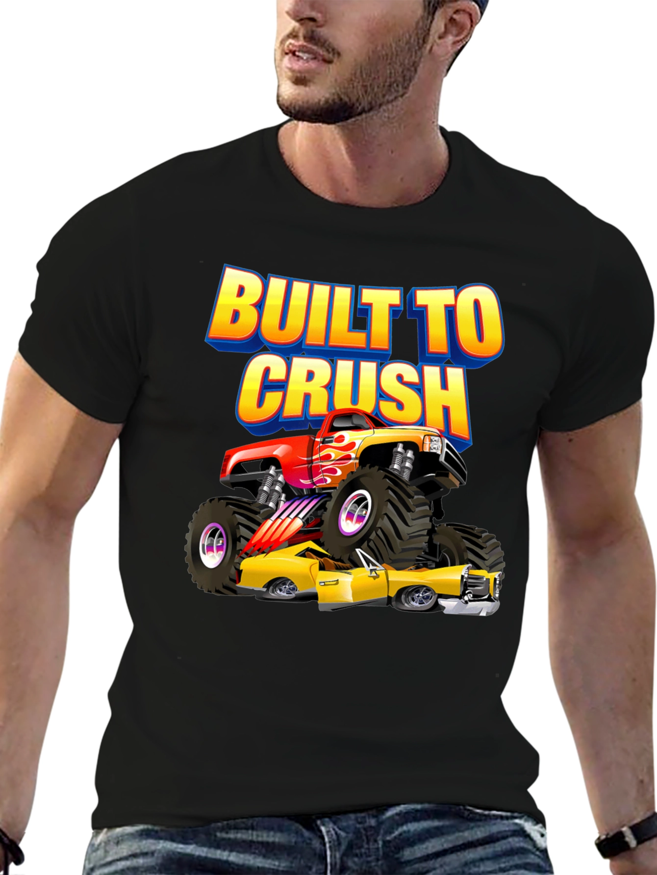 Built to Crush Monster Truck Graphic Tee