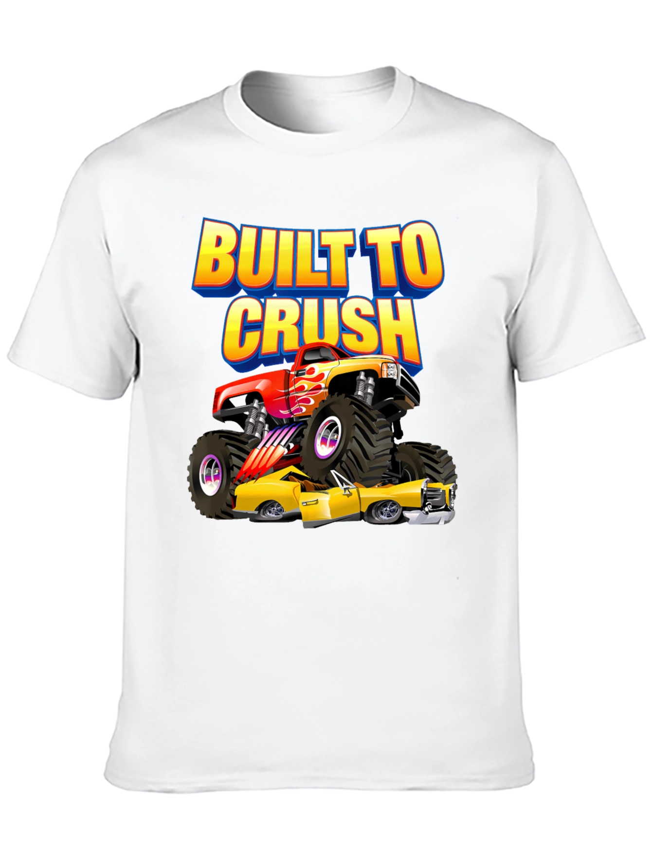 Built to Crush Monster Truck Graphic Tee