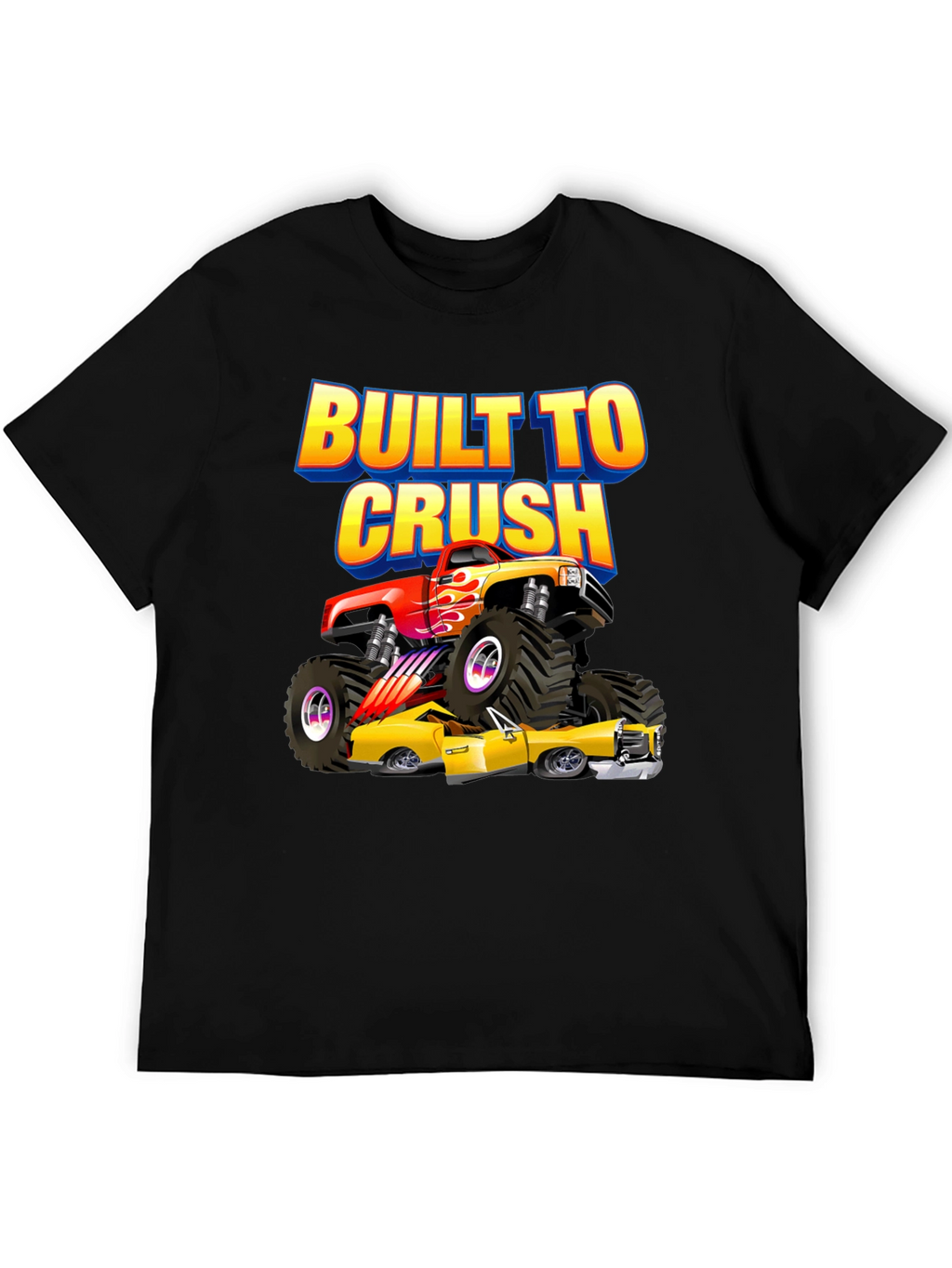 Built to Crush Monster Truck Graphic Tee