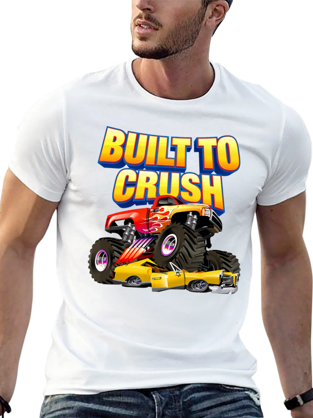 Built to Crush Monster Truck Graphic Tee