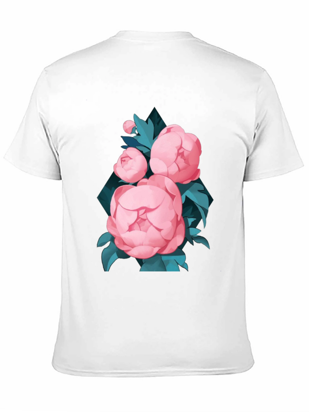 Black Floral T-Shirt for Men