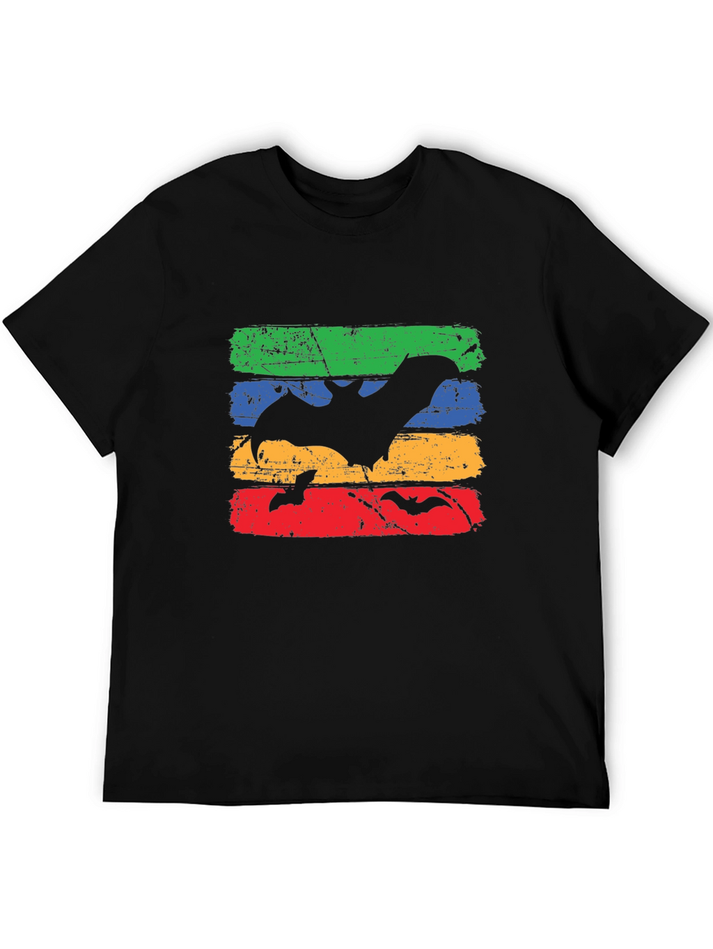 Retro Bats Graphic Tee - Halloween Style