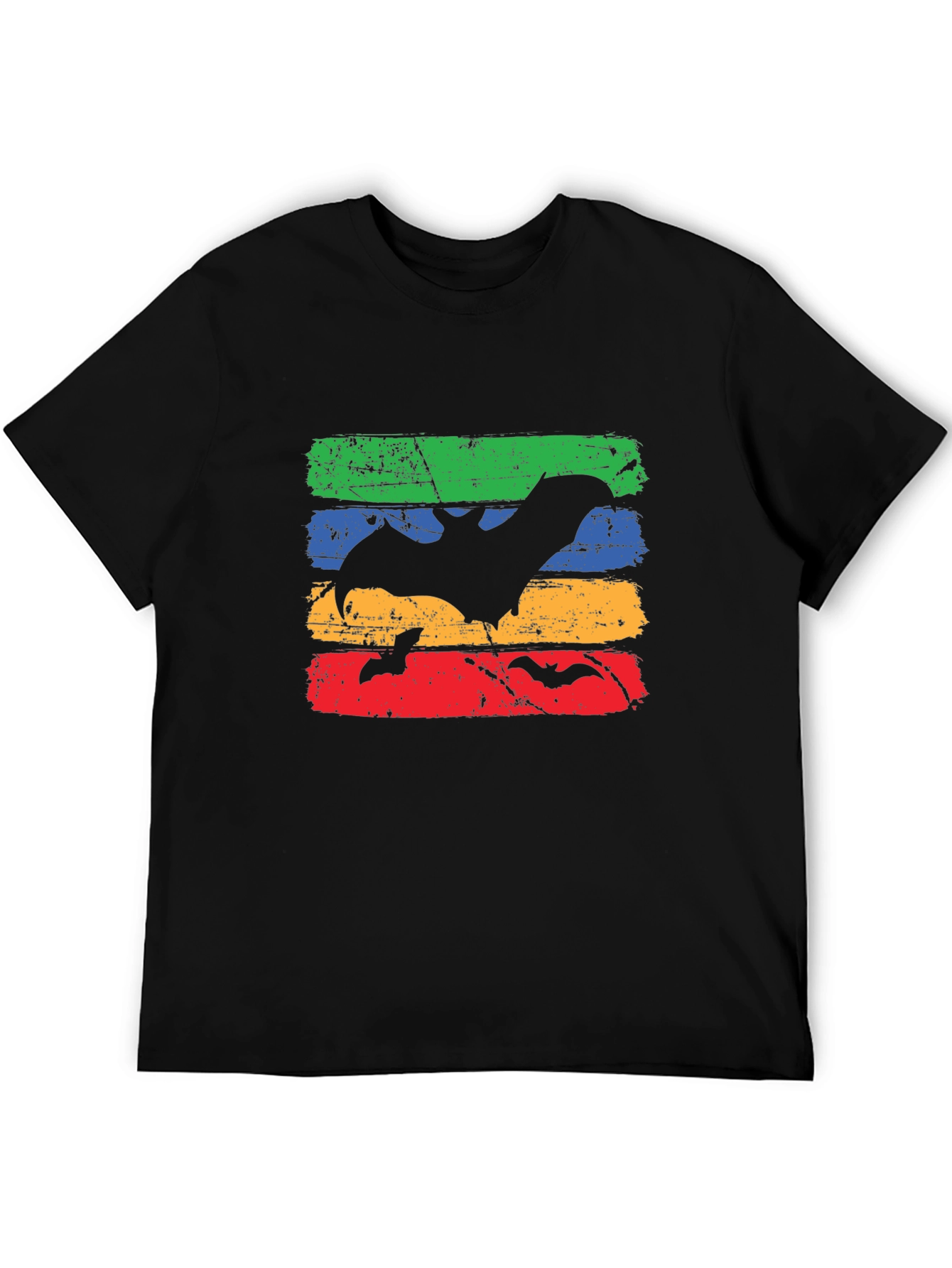Retro Bats Graphic Tee - Halloween Style