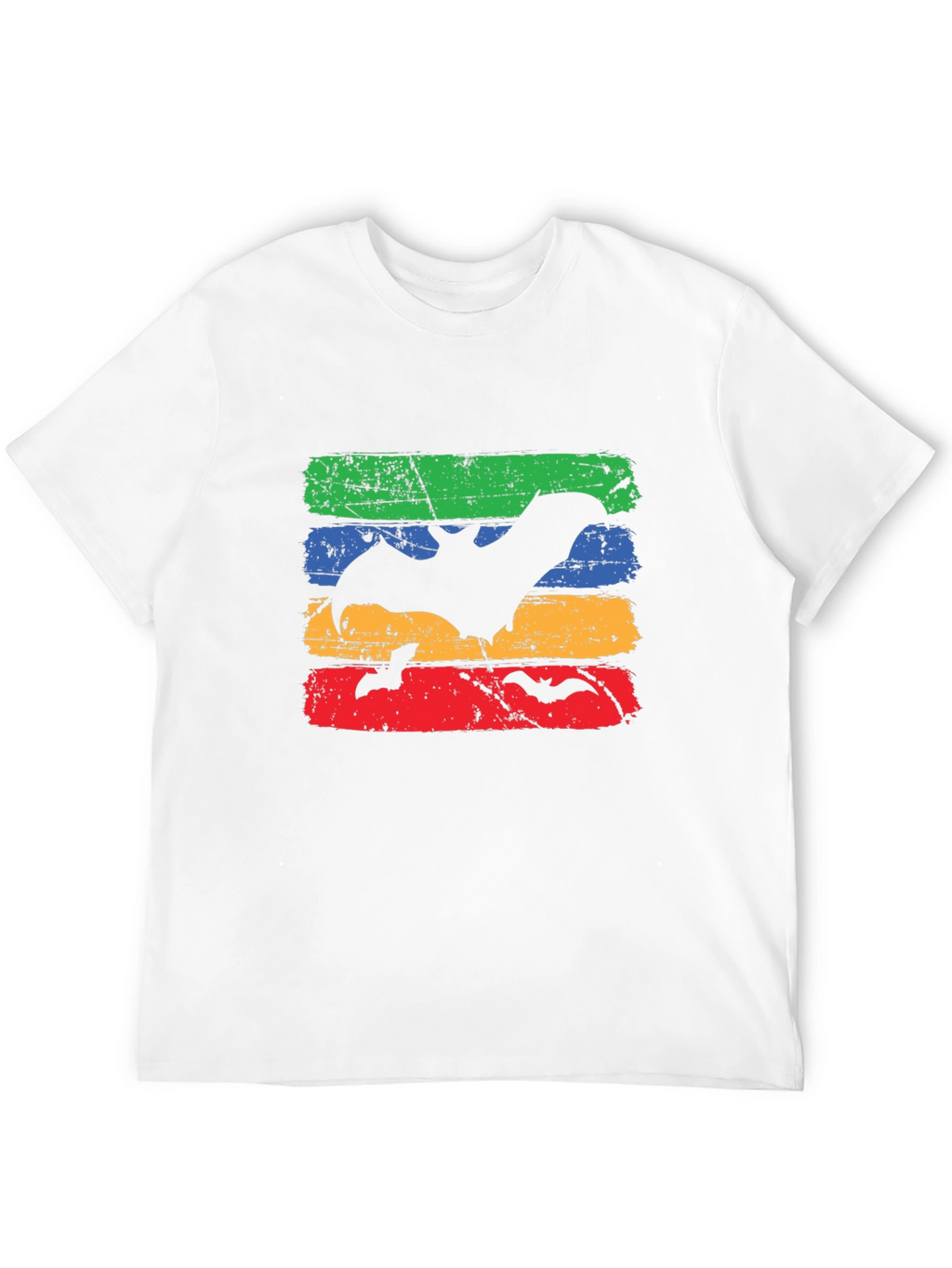 Retro Bats Graphic Tee - Halloween Style
