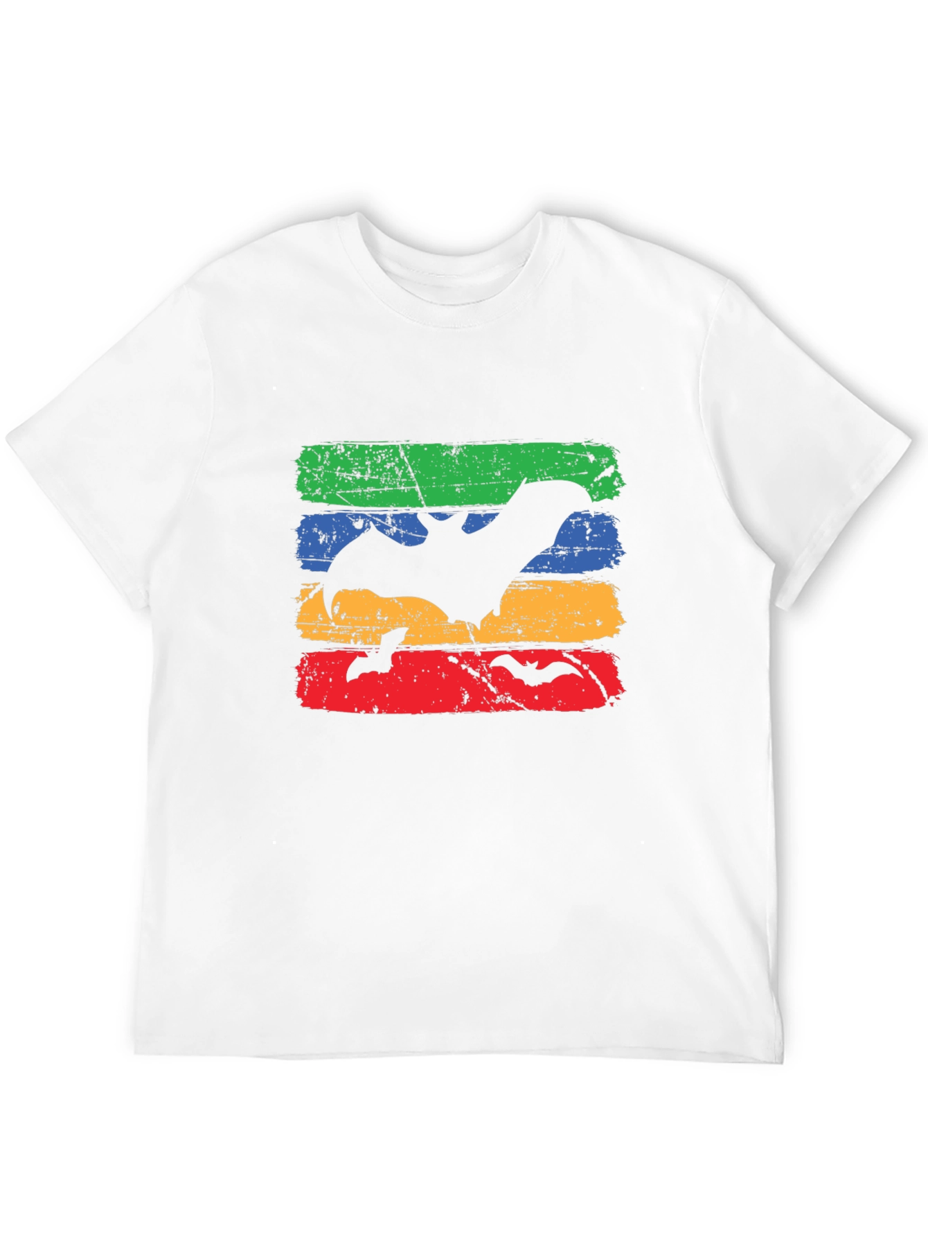 Retro Bats Graphic Tee - Halloween Style